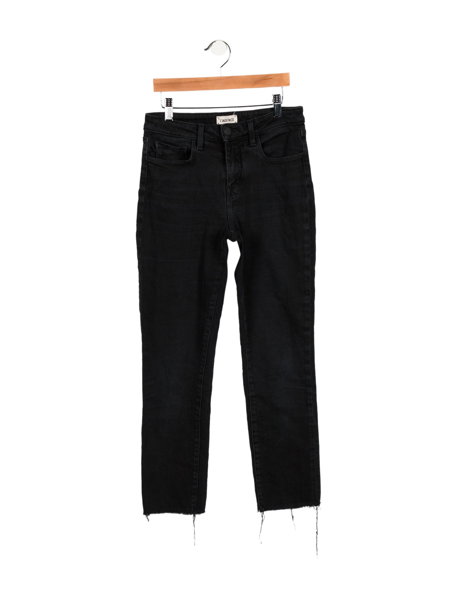 L'Agence Mid-Rise Straight Leg Jeans