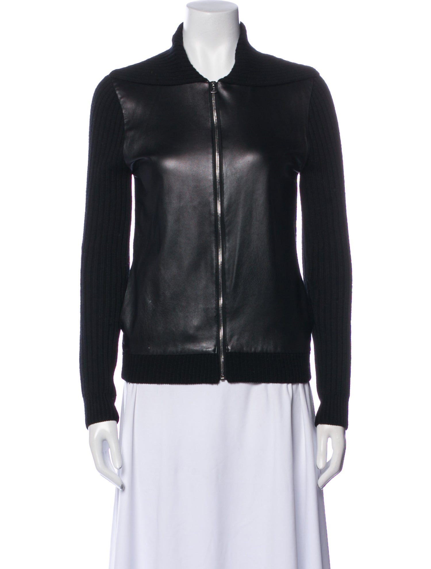 L'Agence Merino Wool Bomber Jacket