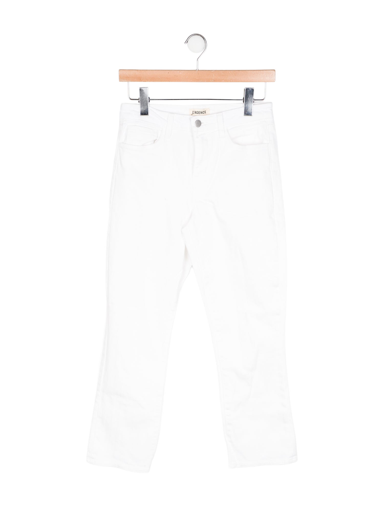 L'Agence Mid-Rise Straight Leg Jeans