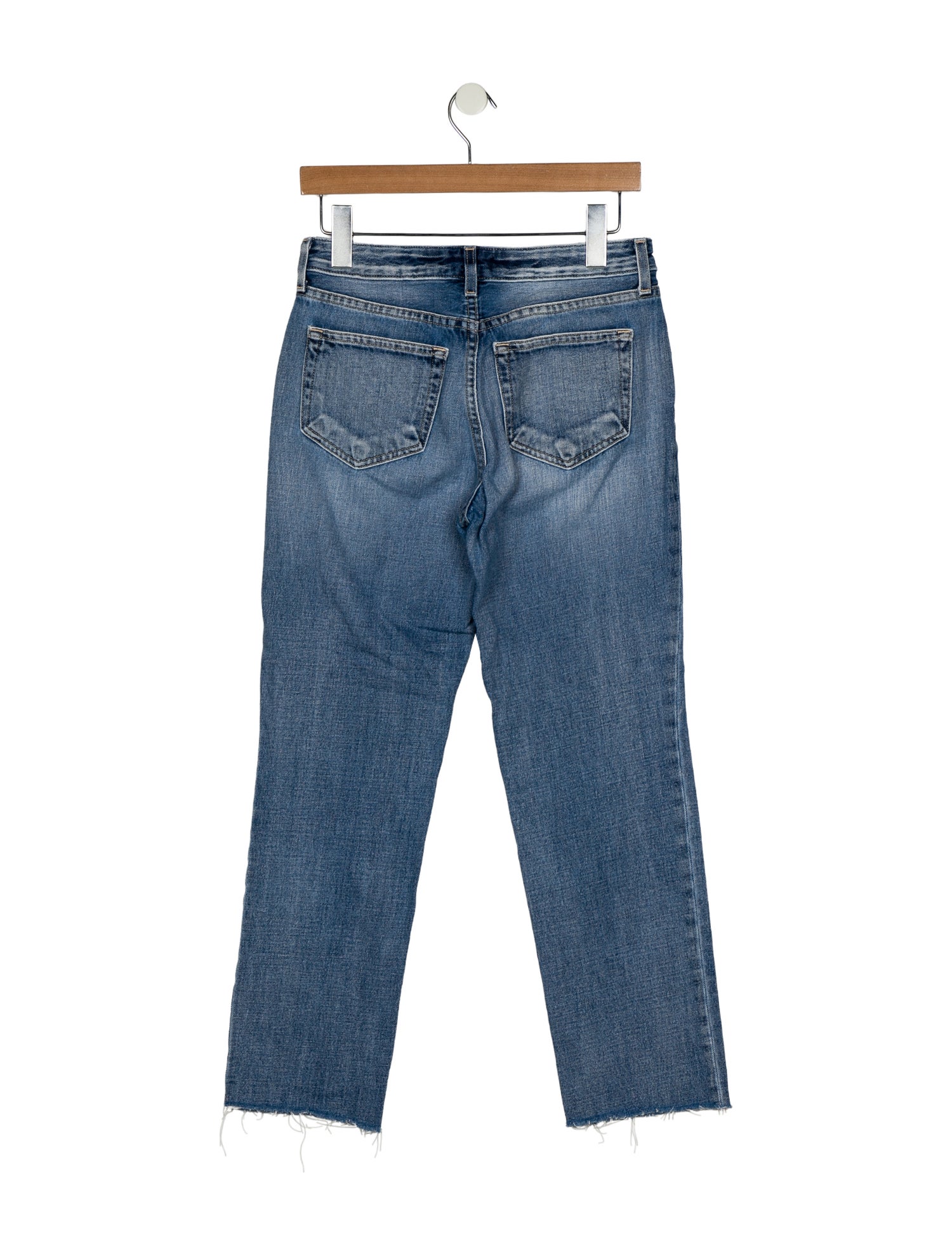 L'Agence Mid-Rise Straight Leg Jeans