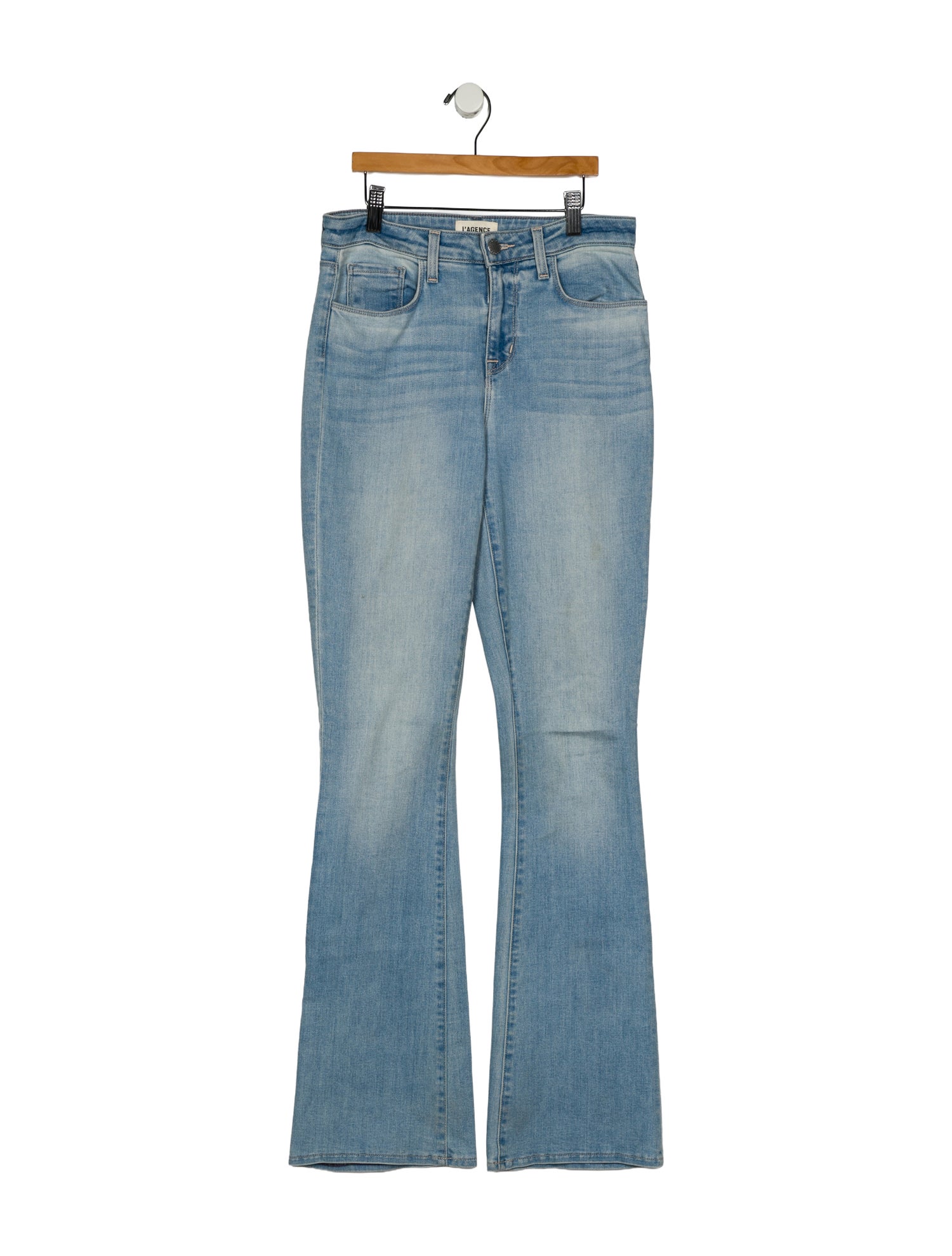 L'Agence Mid-Rise Straight Leg Jeans