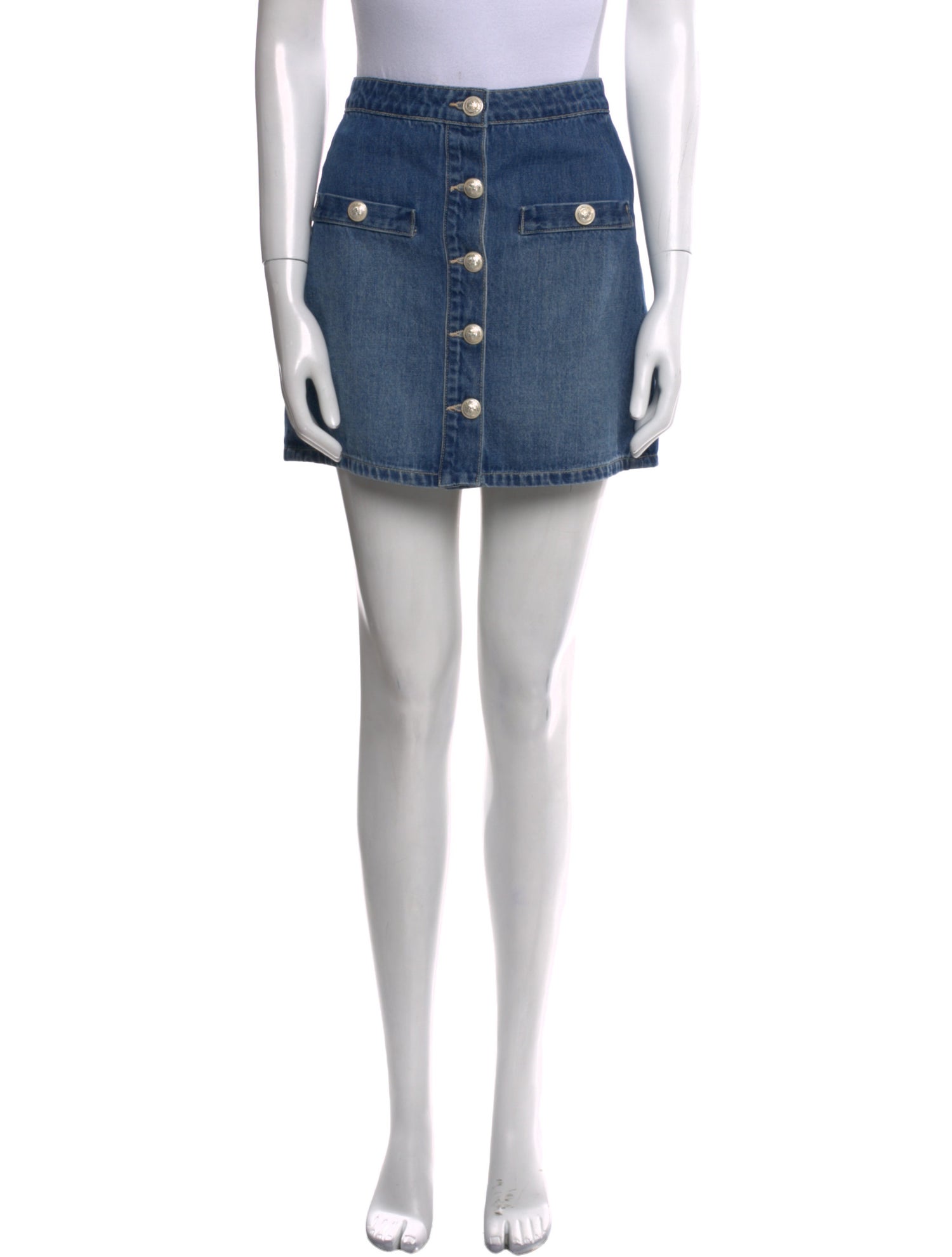 L'Agence Braided Accents Mini Skirt