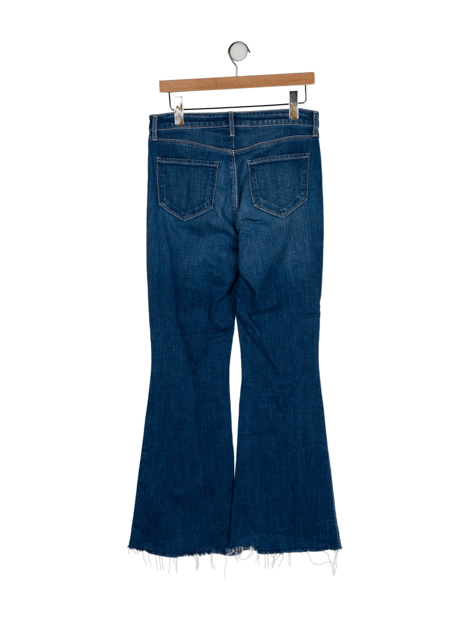 L'Agence Mid-Rise Wide Leg Jeans