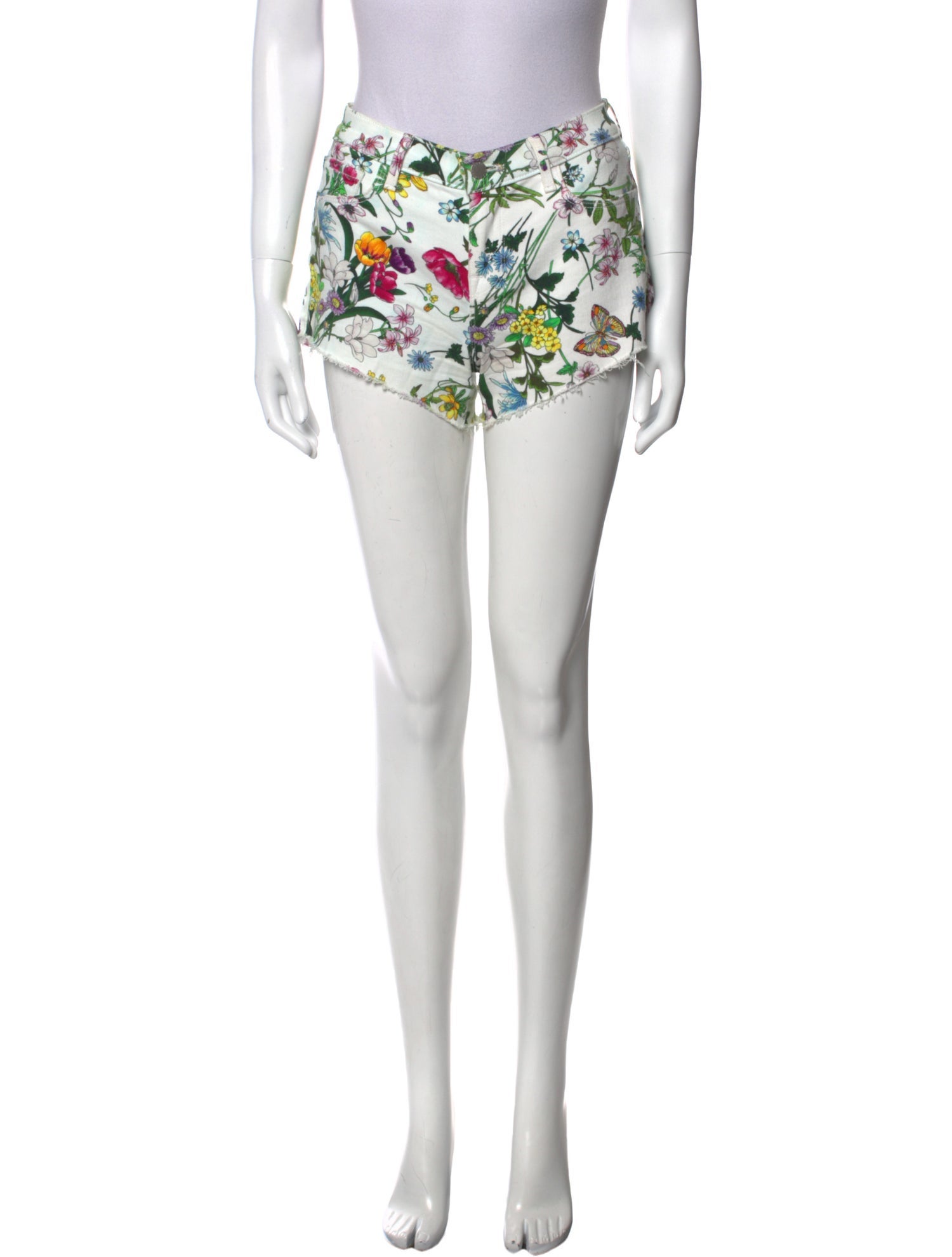 L'Agence Printed Mini Shorts