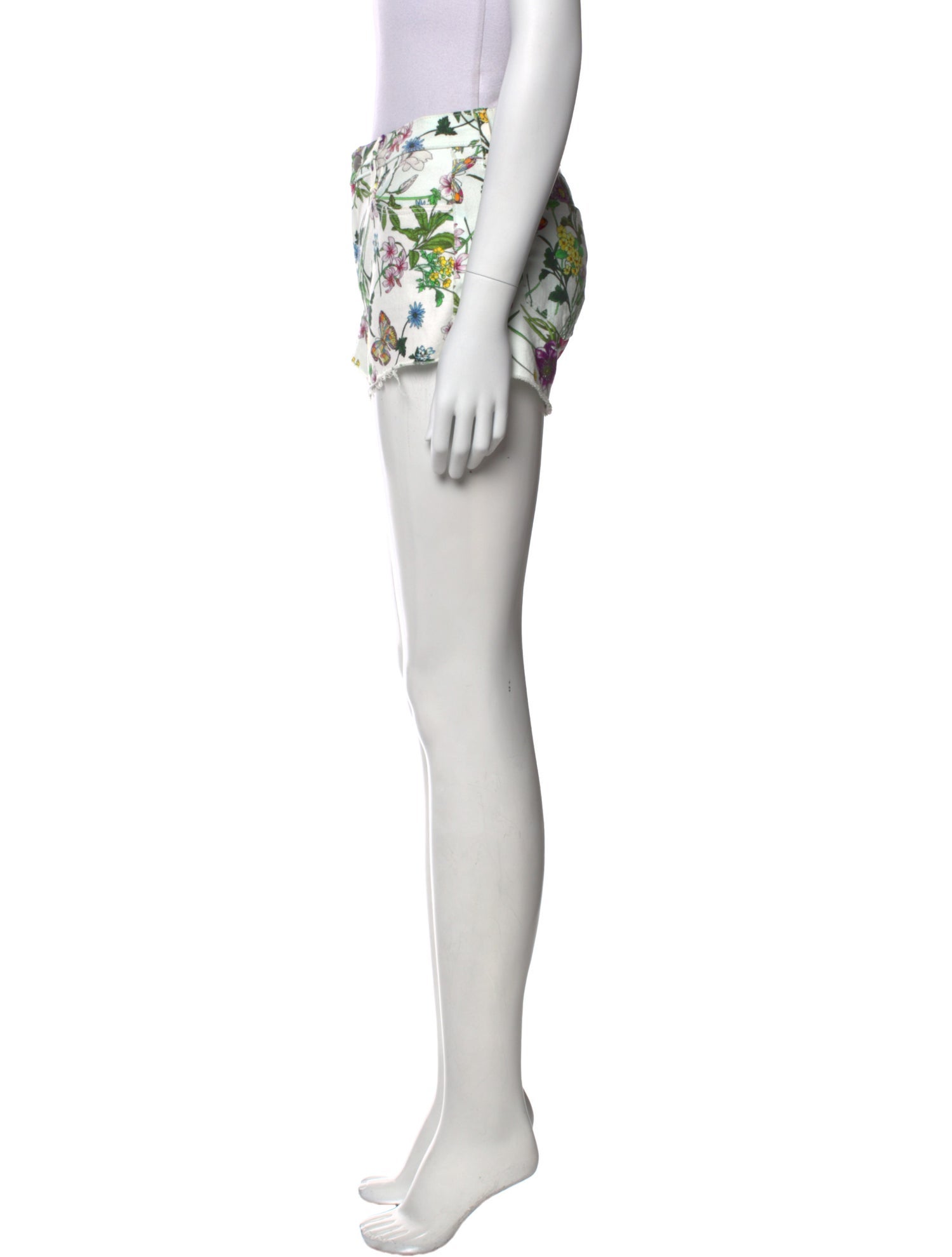 L'Agence Printed Mini Shorts