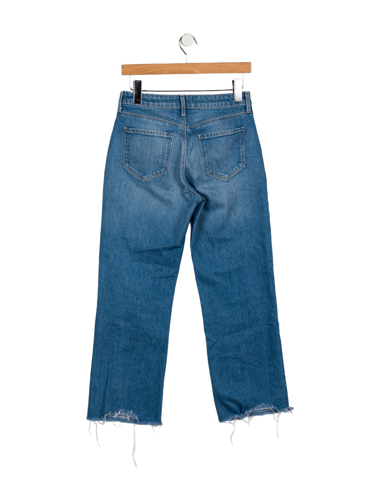 L'Agence Mid-Rise Wide Leg Jeans