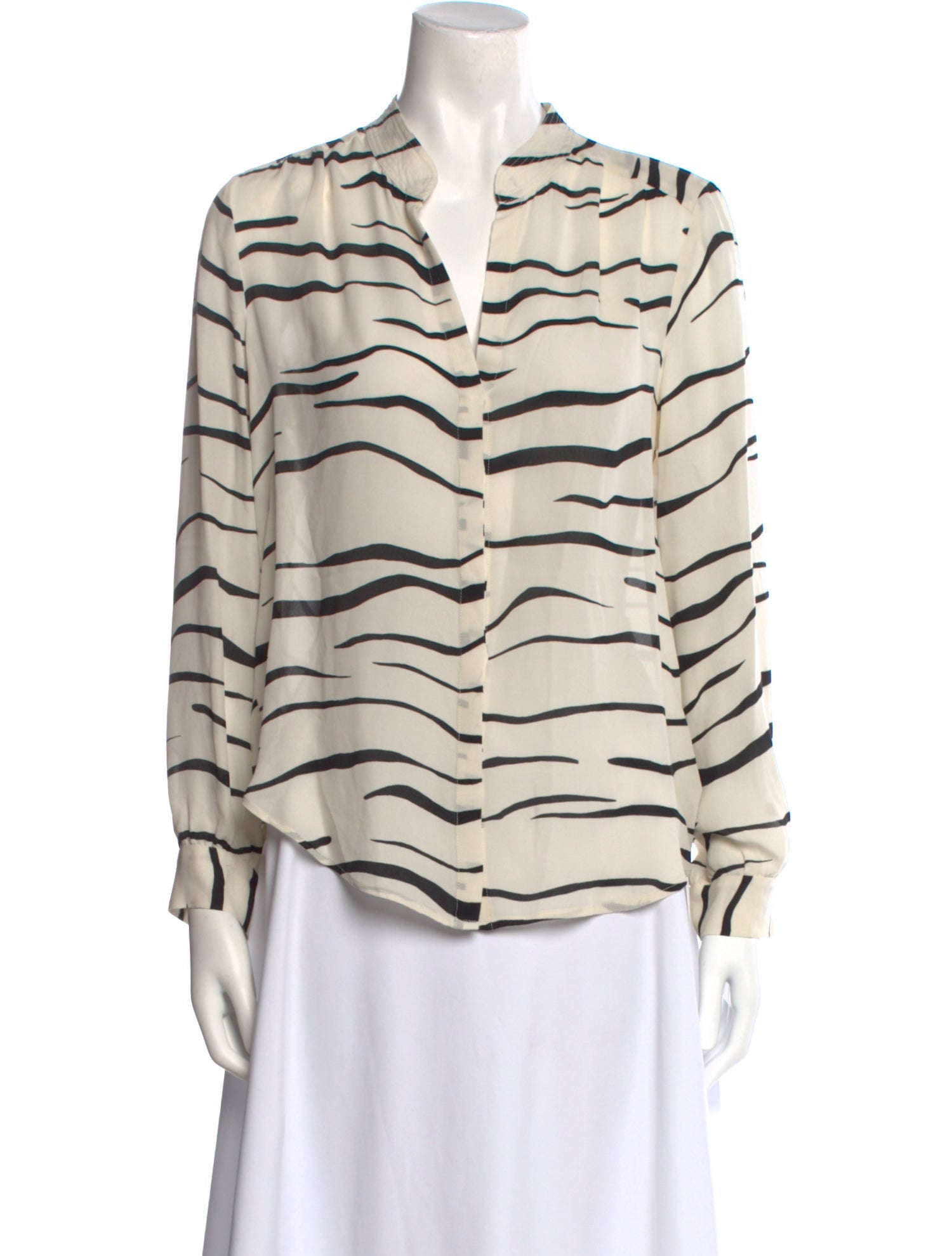 L'Agence Silk Printed Blouse