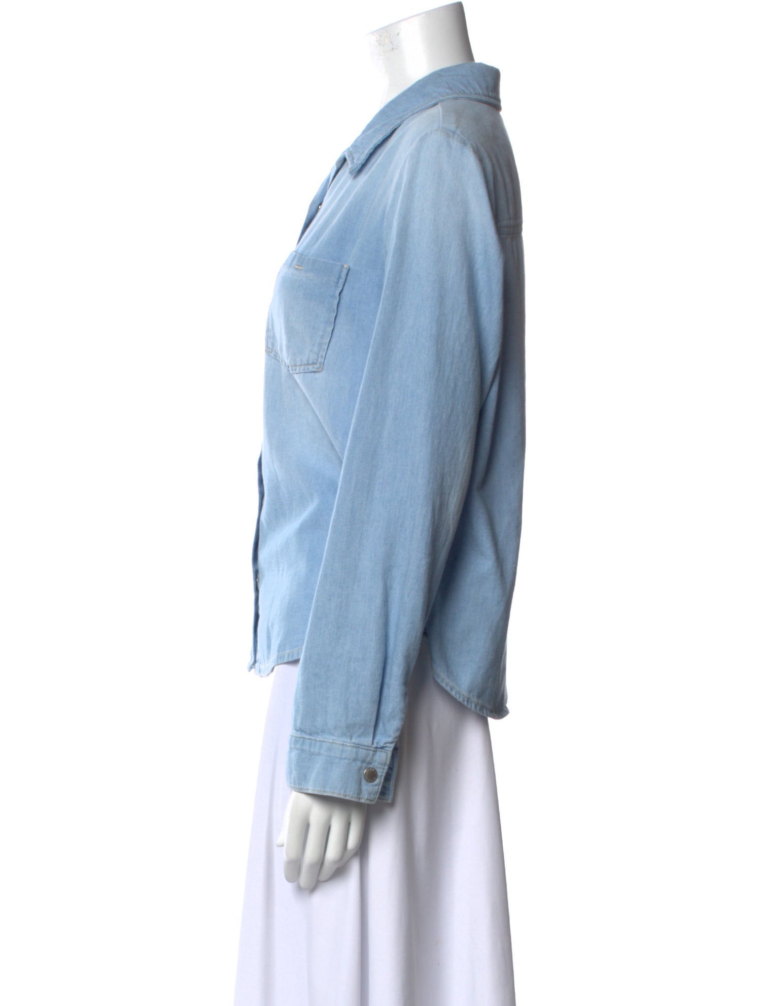 L'Agence Long Sleeve Button-Up Top