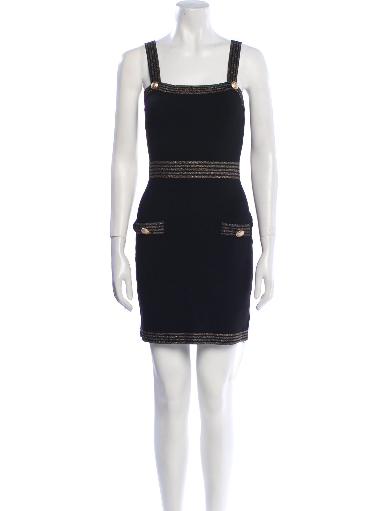 L'Agence Square Neckline Mini Dress