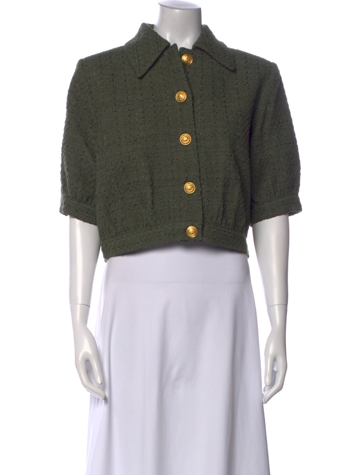 L'Agence Striped Short Sleeve Crop Top w/ Tags