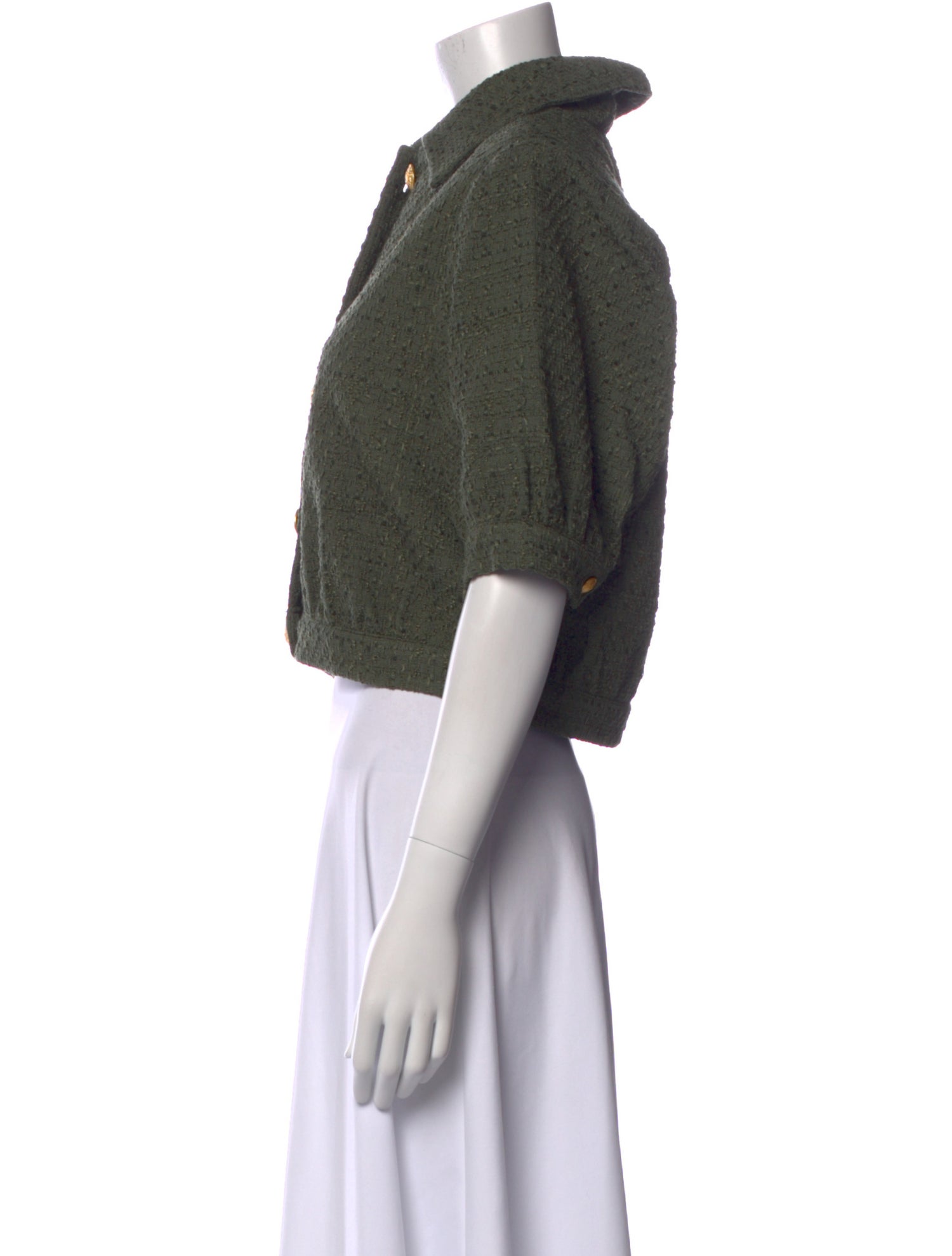 L'Agence Striped Short Sleeve Crop Top w/ Tags