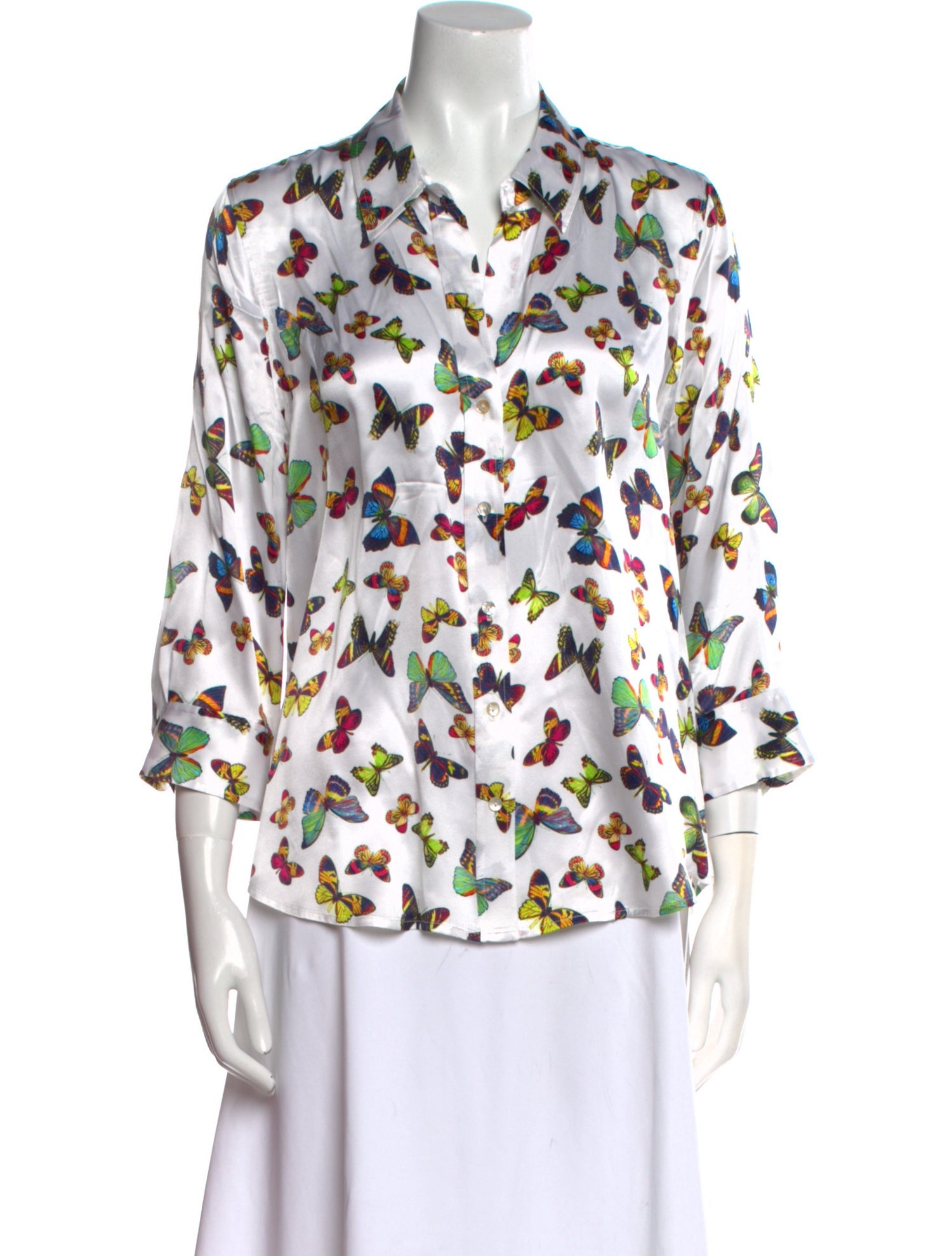 L'Agence Silk Printed Blouse
