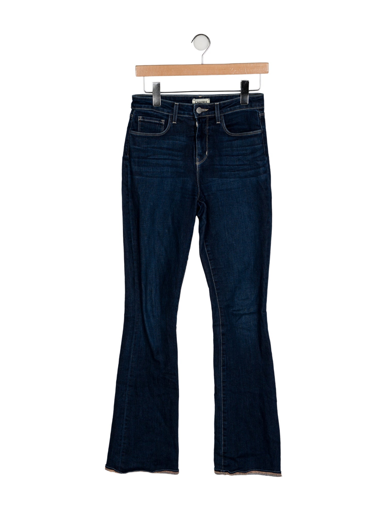 L'Agence Mid-Rise Straight Leg Jeans