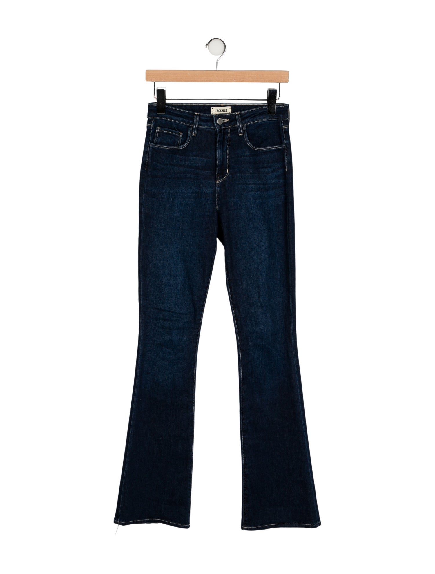 L'Agence Mid-Rise Straight Leg Jeans