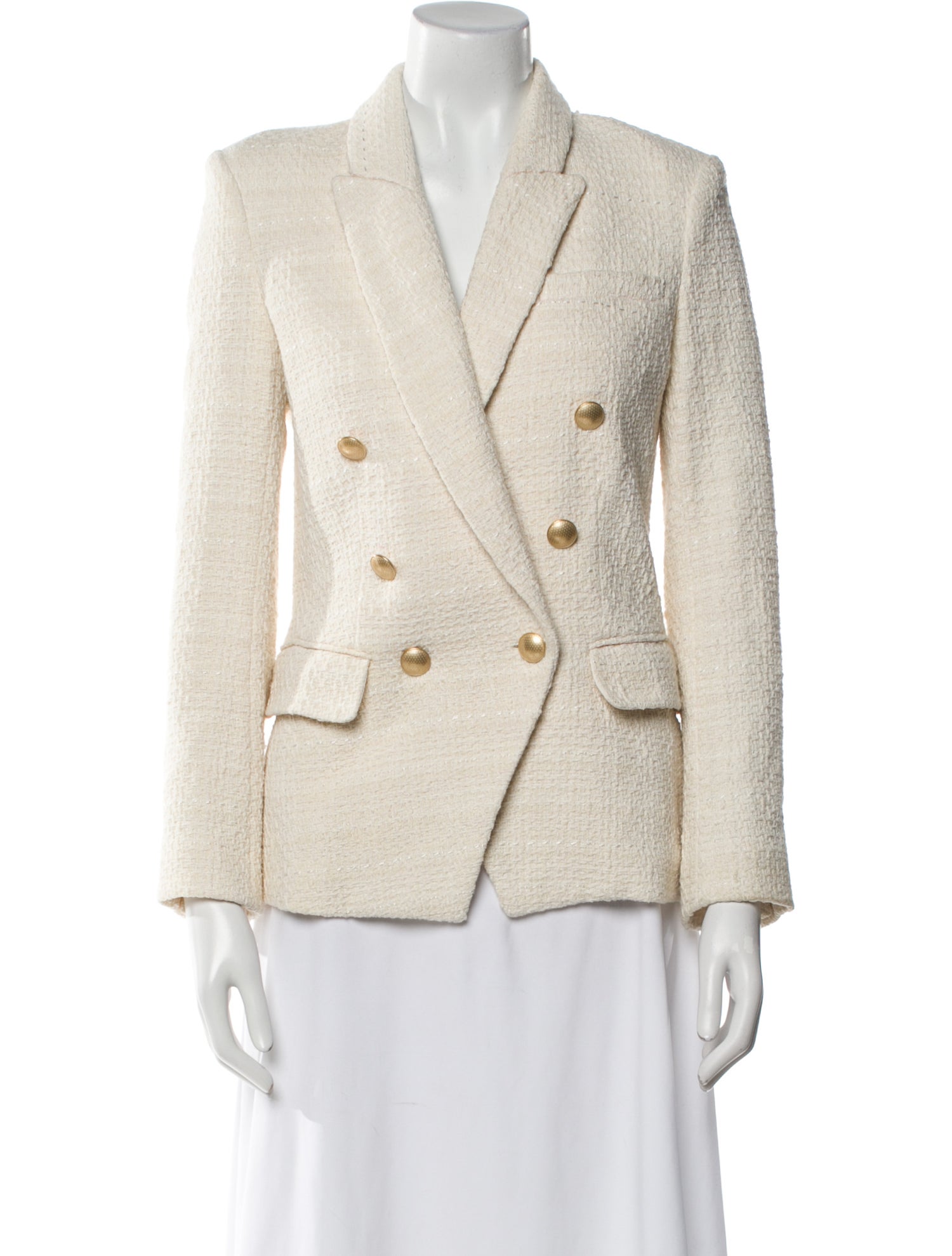 L'Agence Tweed Pattern Blazer