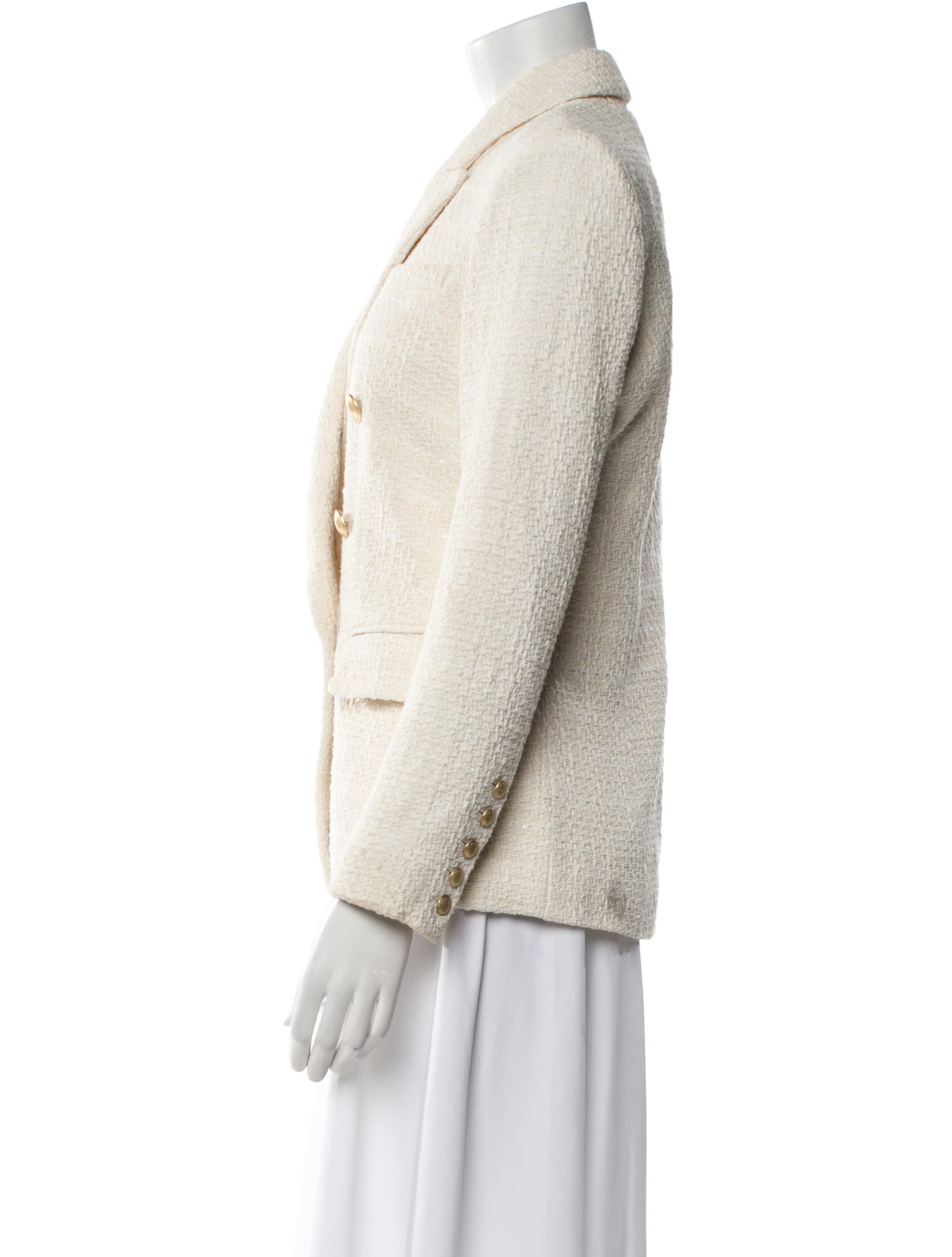 L'Agence Tweed Pattern Blazer