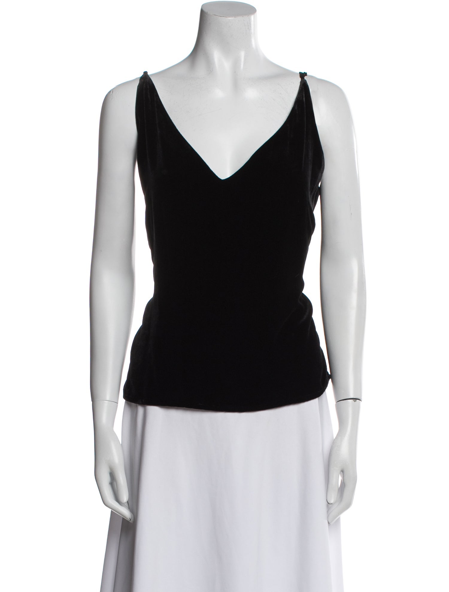 L'Agence V-Neck Sleeveless Top