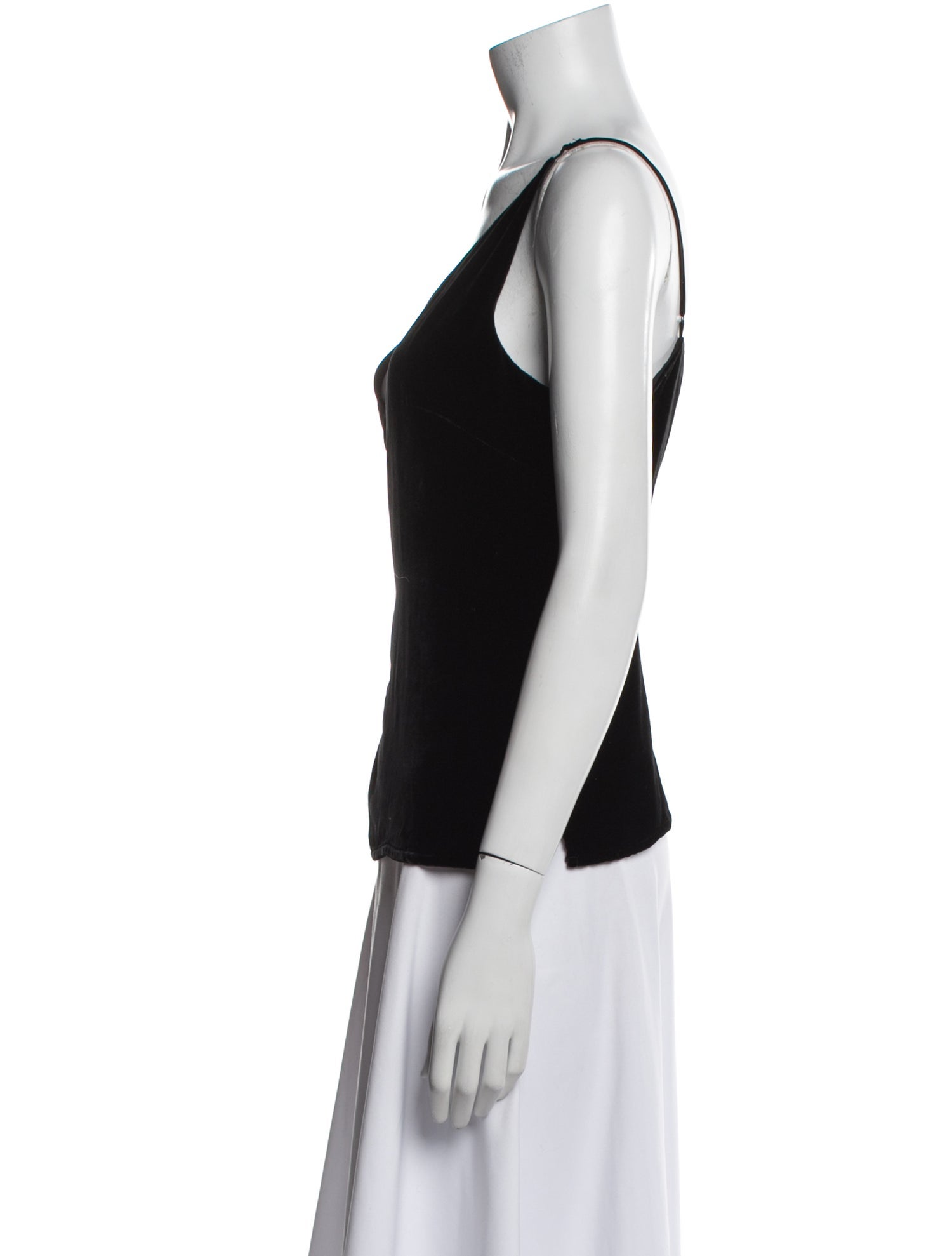L'Agence V-Neck Sleeveless Top