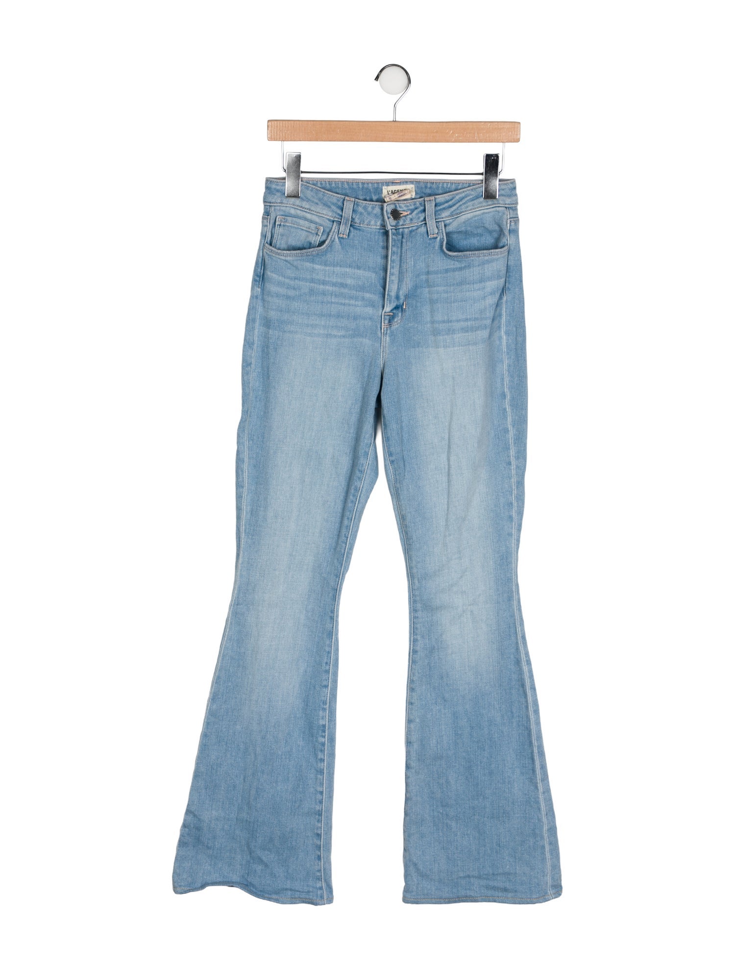 L'Agence Mid-Rise Wide Leg Jeans
