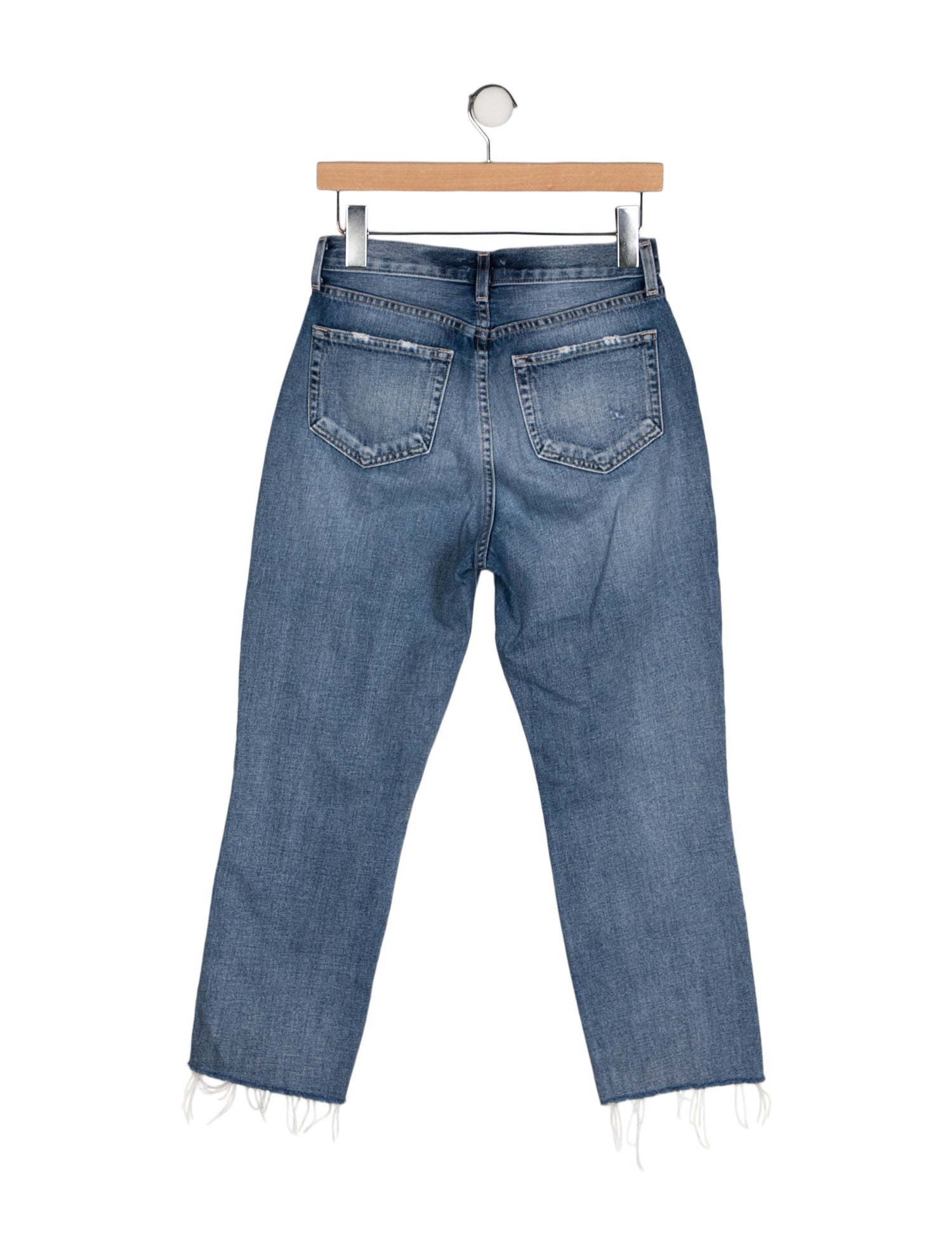 L'Agence Mid-Rise Straight Leg Jeans