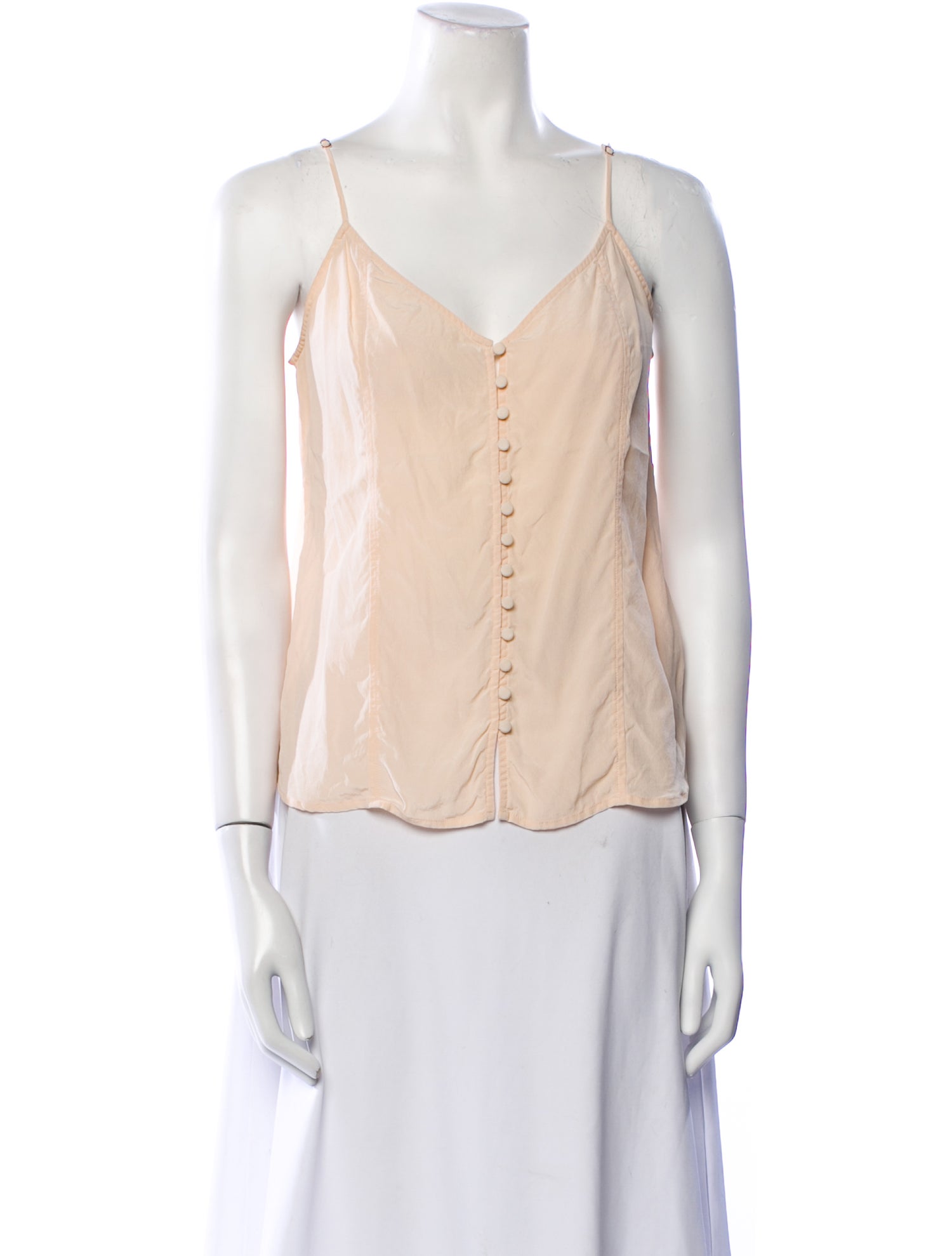 L'Agence Silk V-Neck Blouse
