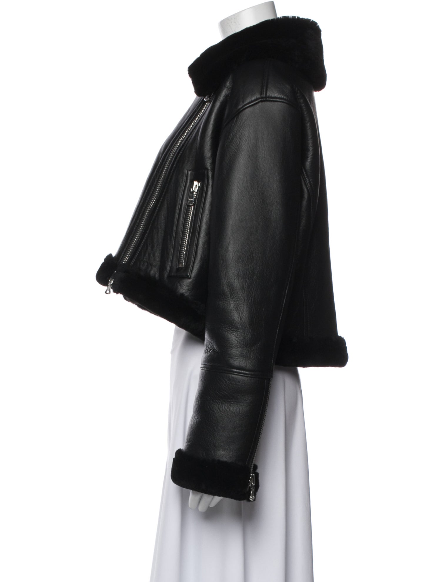 L'Agence Shearling Fur Jacket