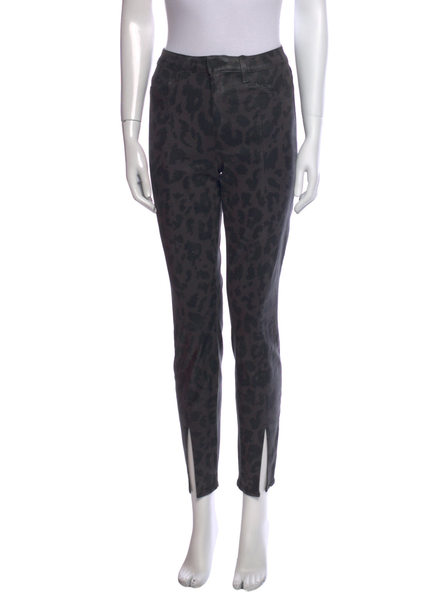 L'Agence Animal Print Skinny Leg Pants w/ Tags