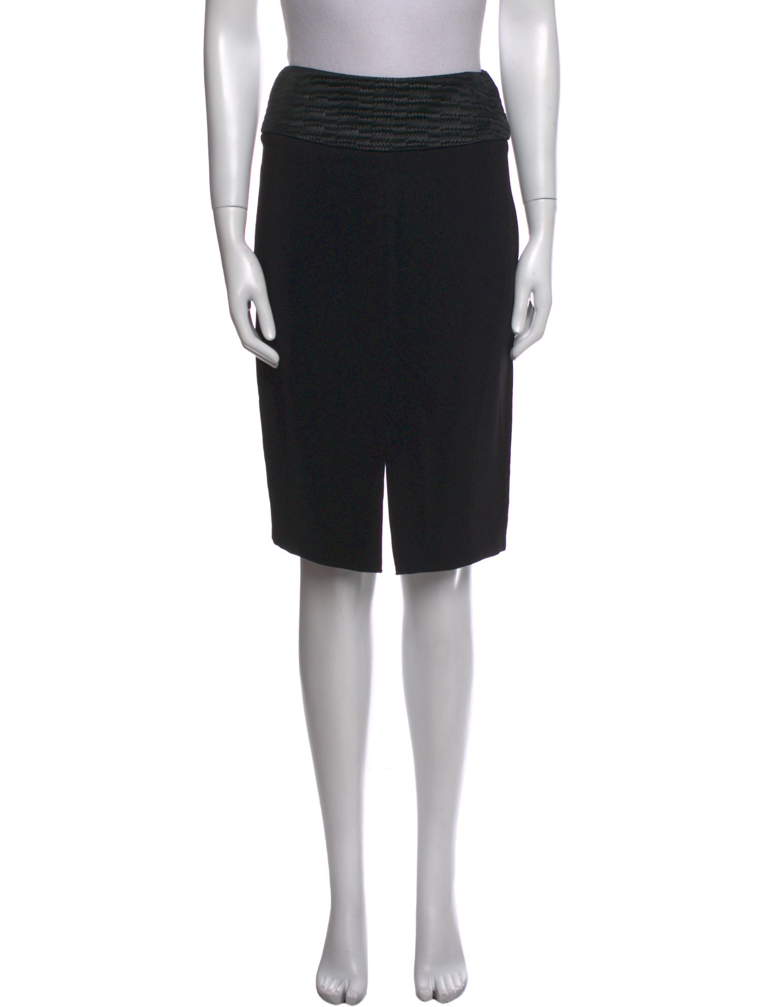 L'Agence Cutout Accent Knee-Length Skirt