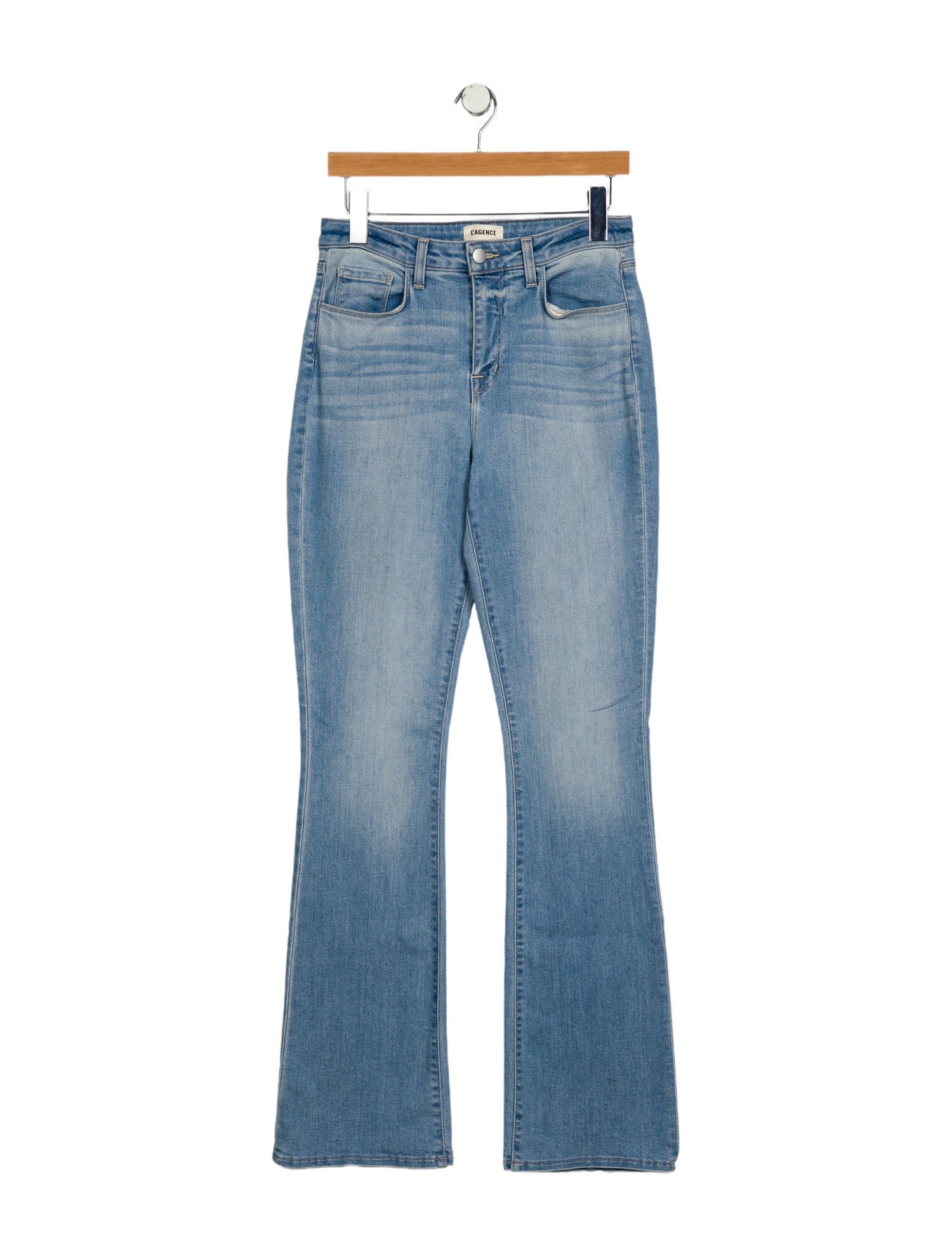L'Agence Mid-Rise Wide Leg Jeans