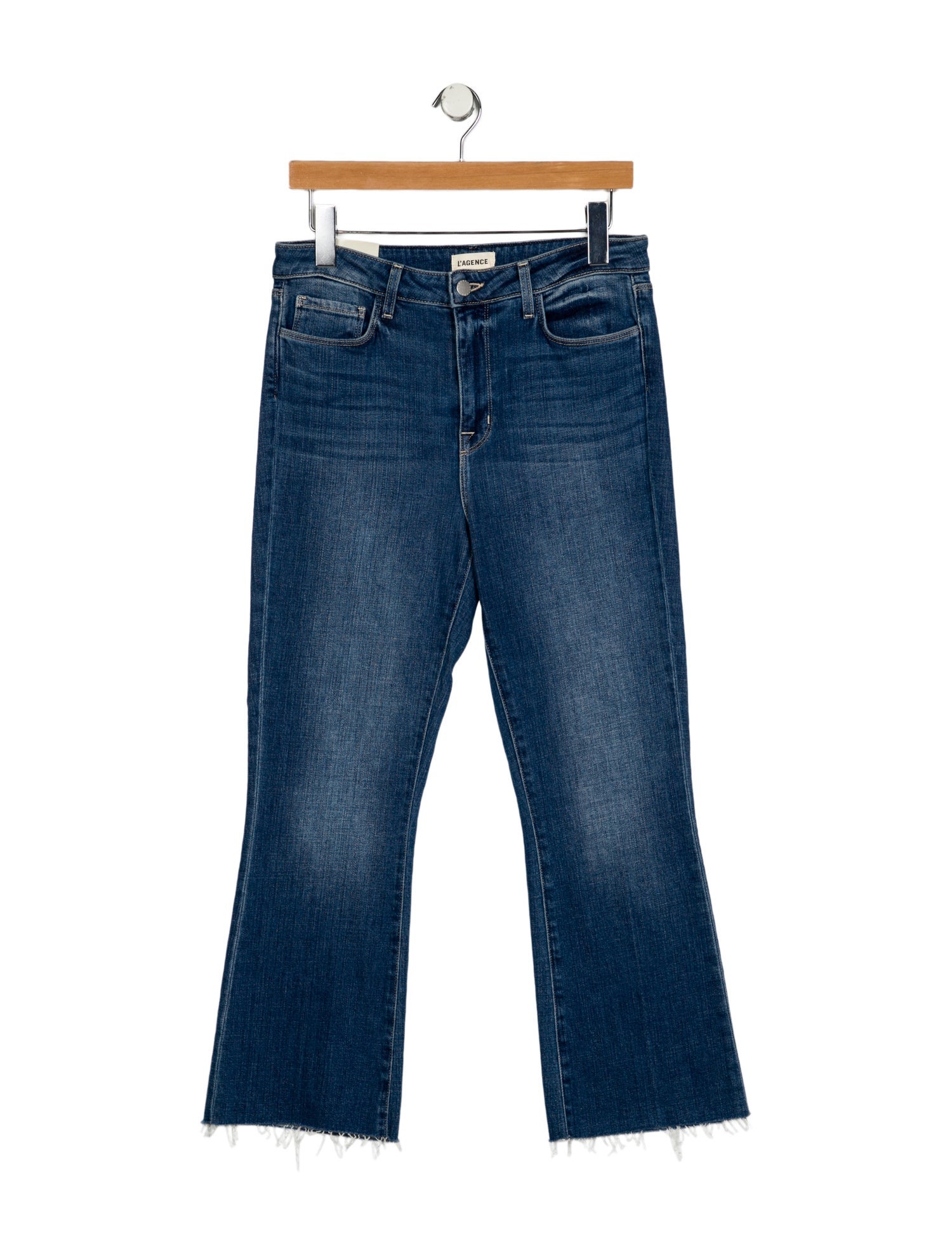 L'Agence Mid-Rise Wide Leg Jeans