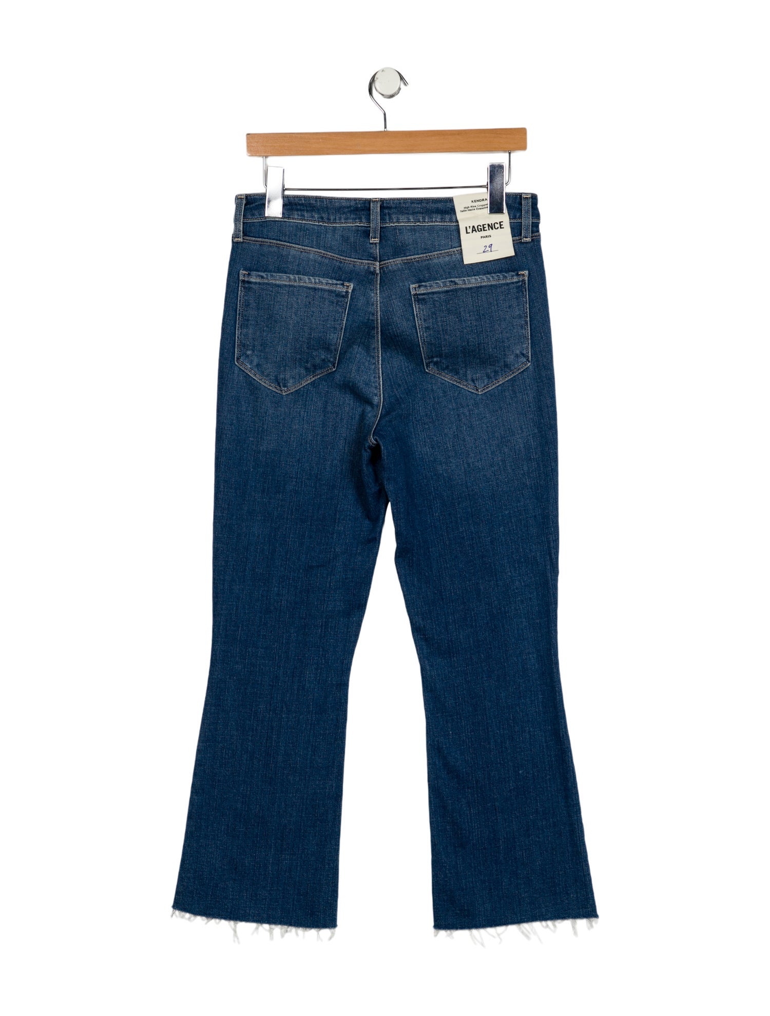 L'Agence Mid-Rise Wide Leg Jeans