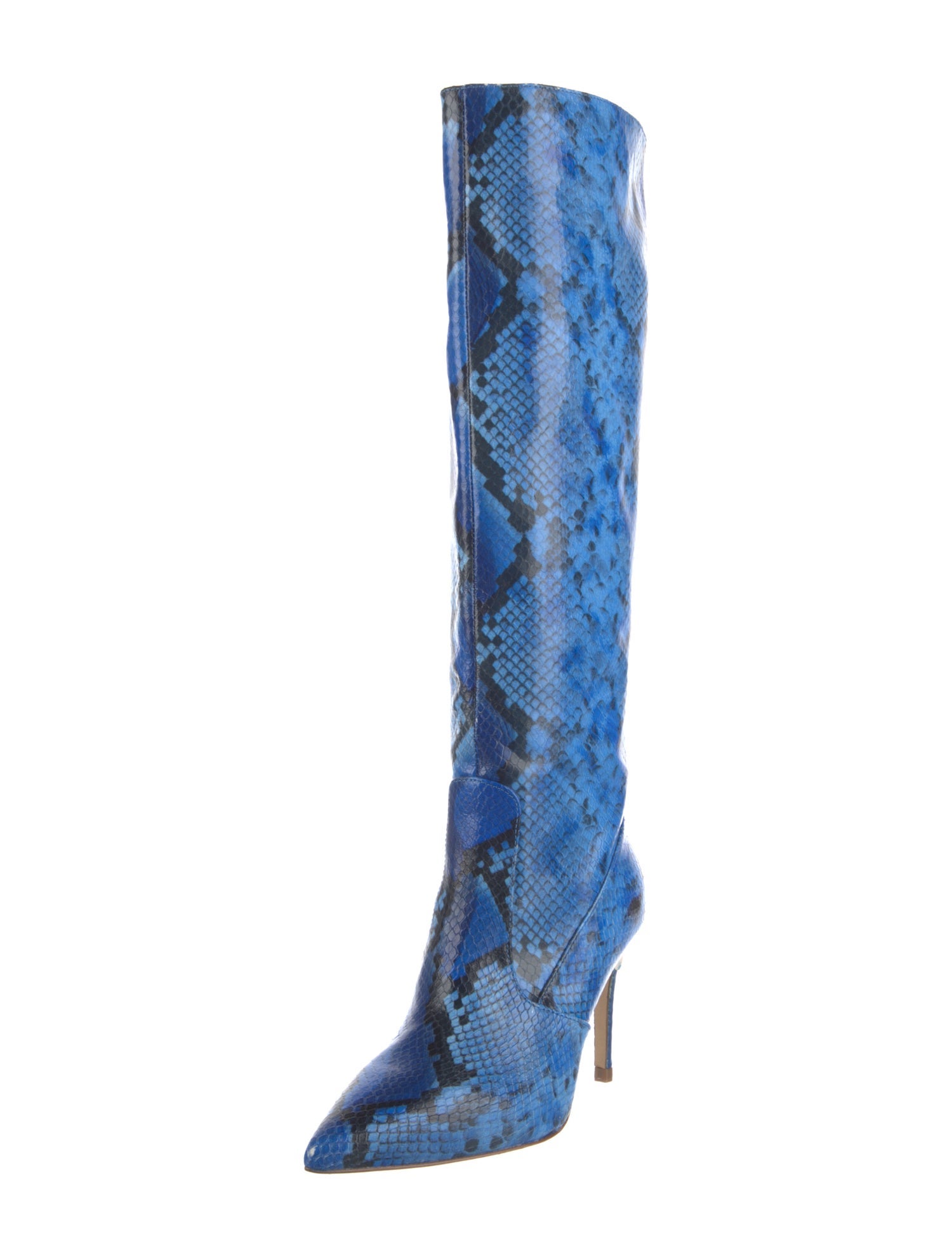 L'Agence Leather Animal Print Boots