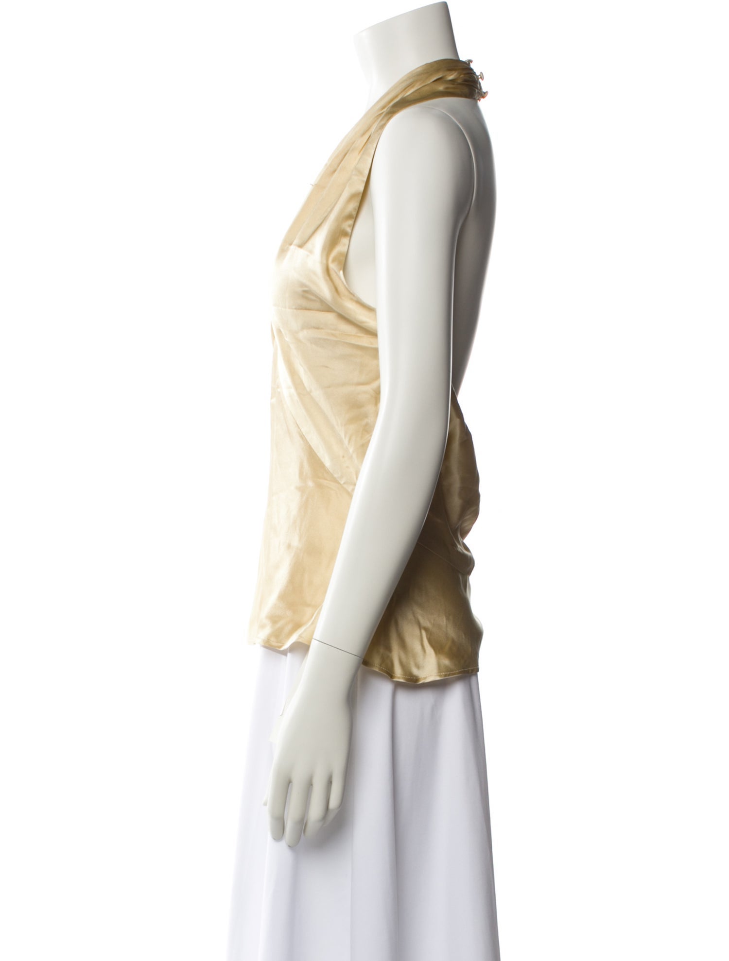 L'Agence Silk V-Neck Blouse w/ Tags