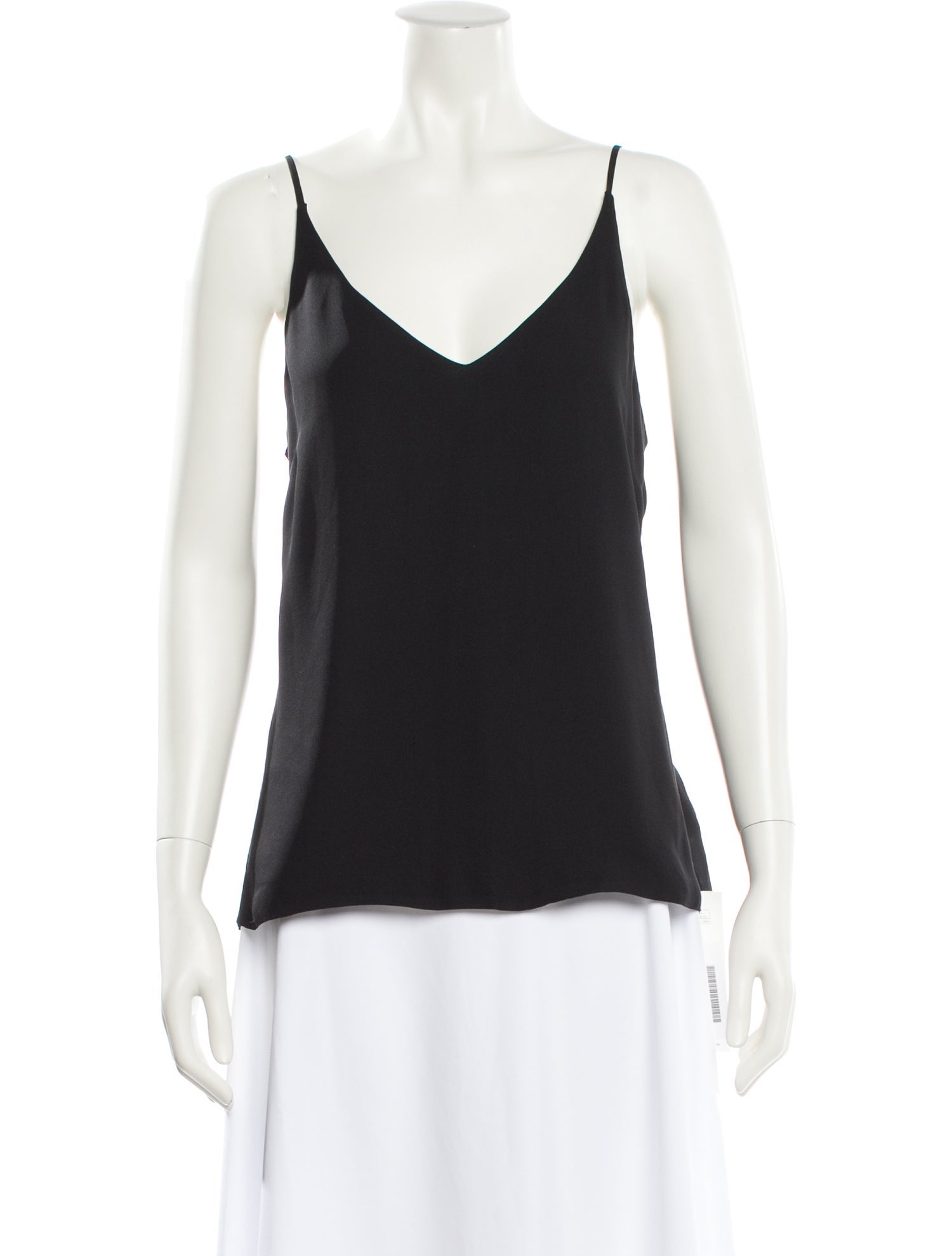 L'Agence Silk V-Neck Top