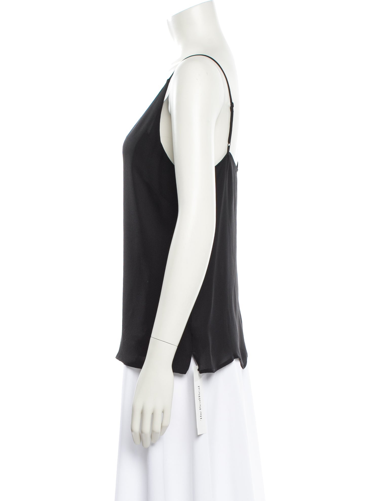 L'Agence Silk V-Neck Top