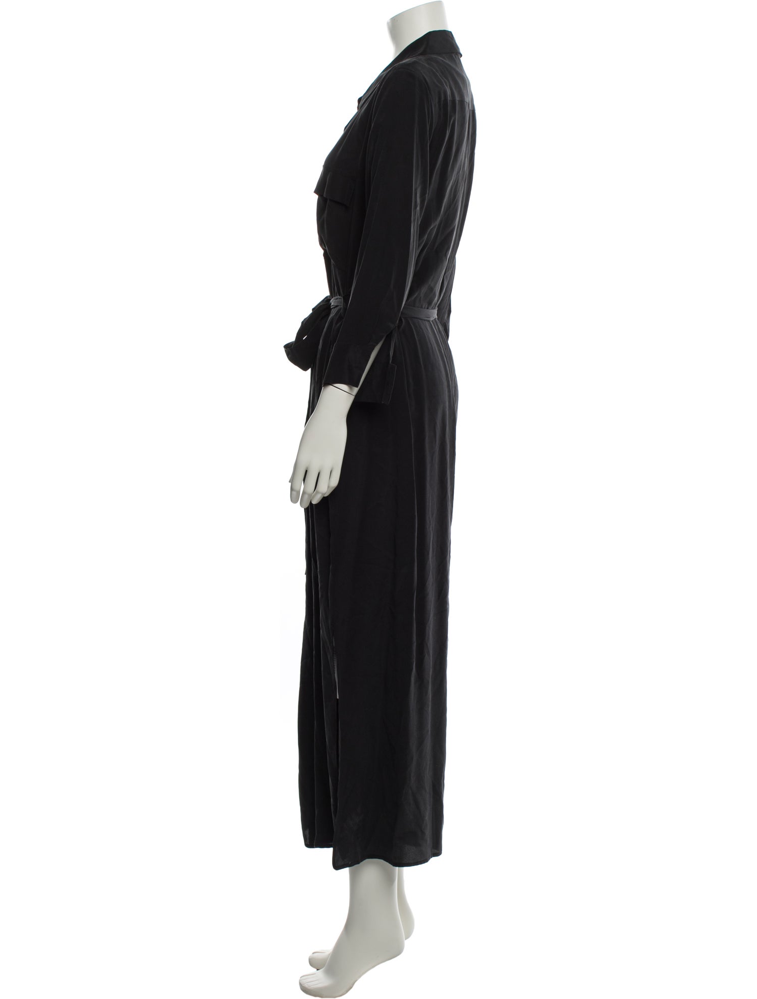 L'Agence Silk Long Dress