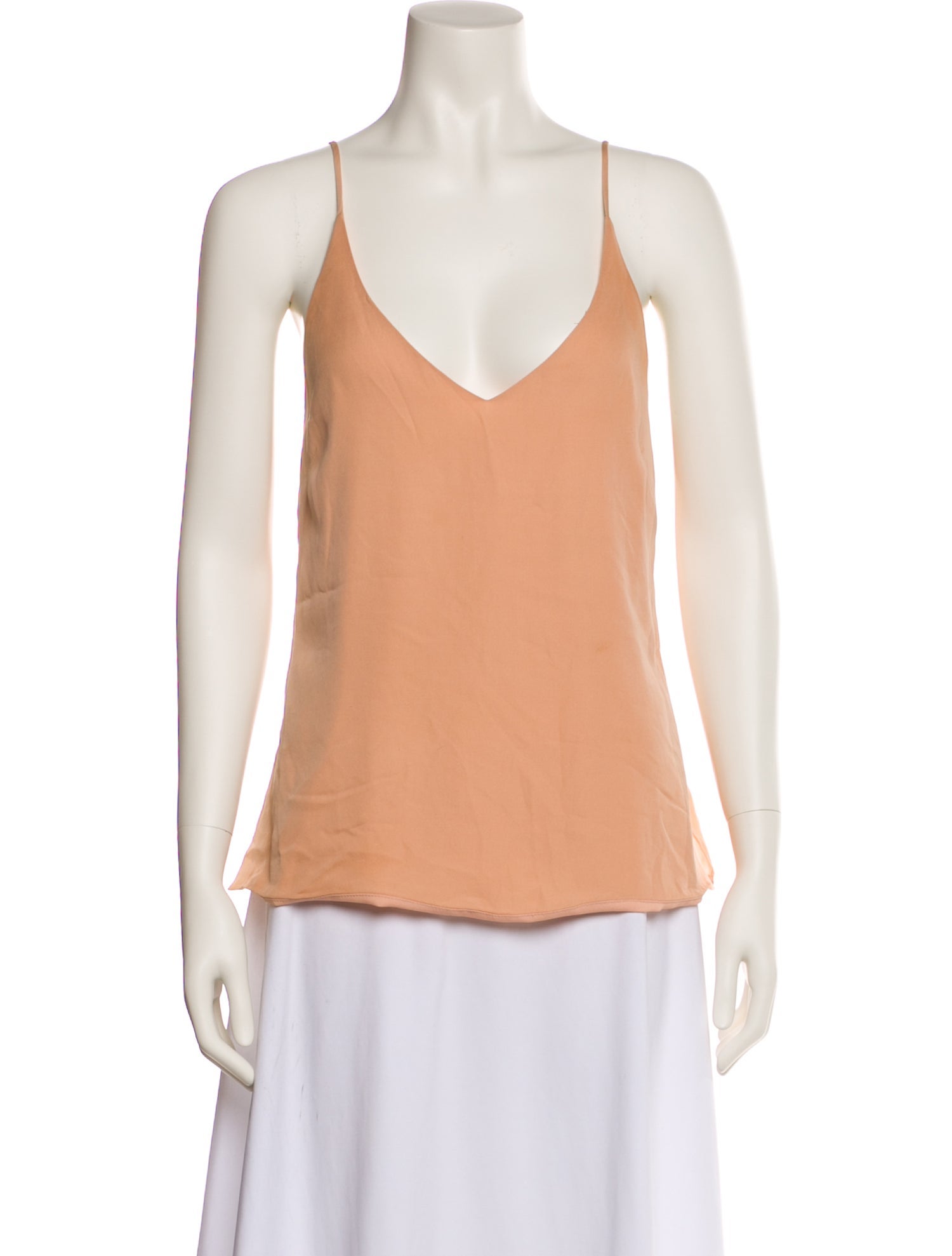 L'Agence Silk V-Neck Top
