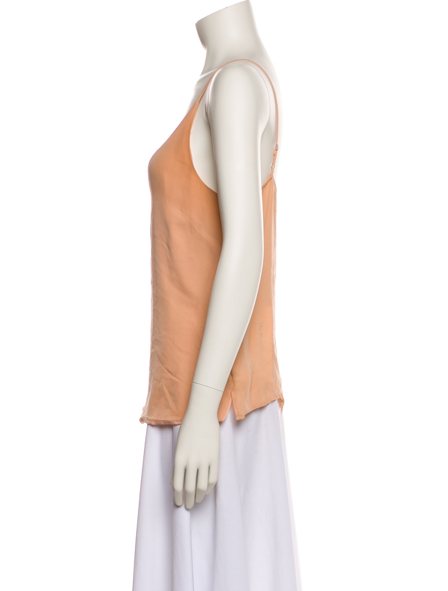 L'Agence Silk V-Neck Top