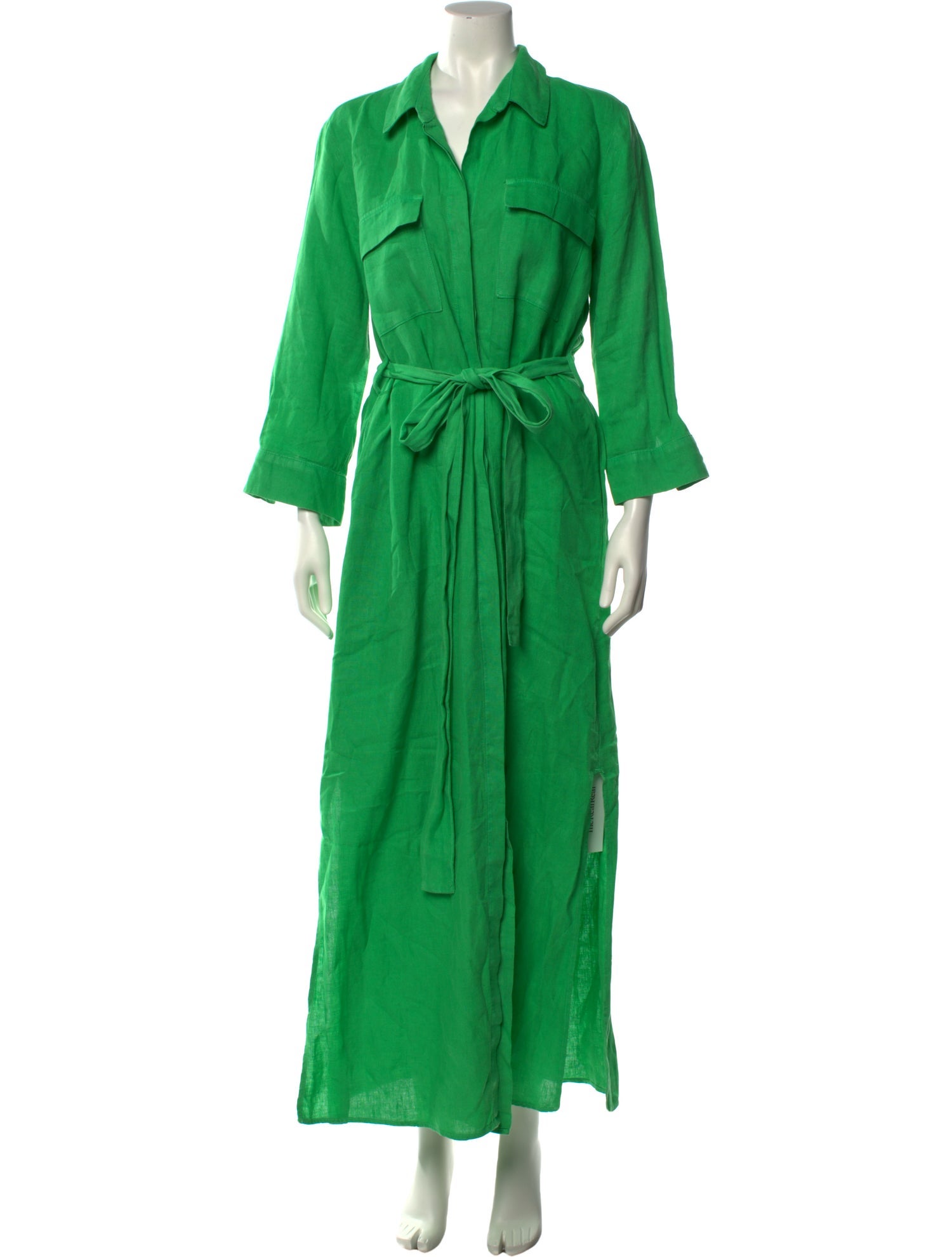 L'Agence Linen Long Dress