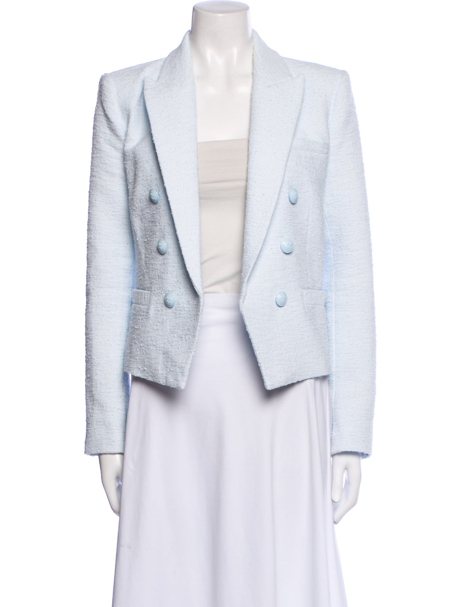 L'Agence Tweed Pattern Blazer