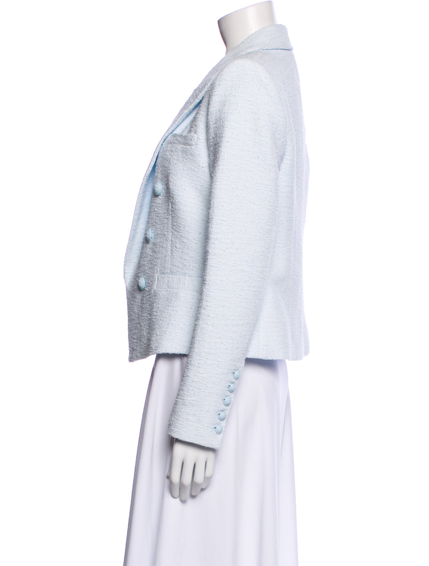 L'Agence Tweed Pattern Blazer