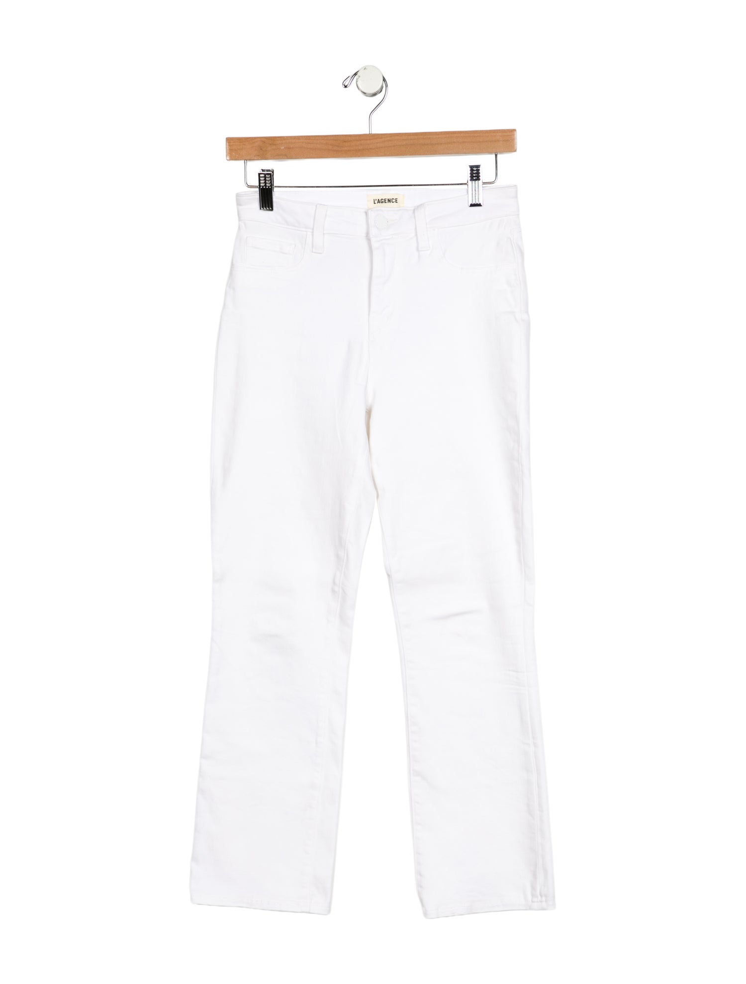 L'Agence Mid-Rise Straight Leg Jeans