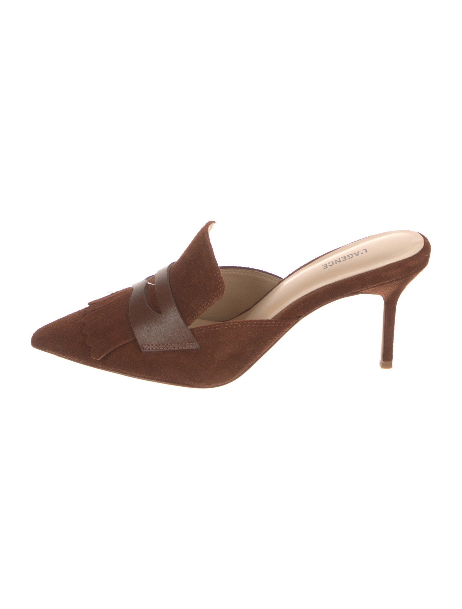 L'Agence Suede Mules