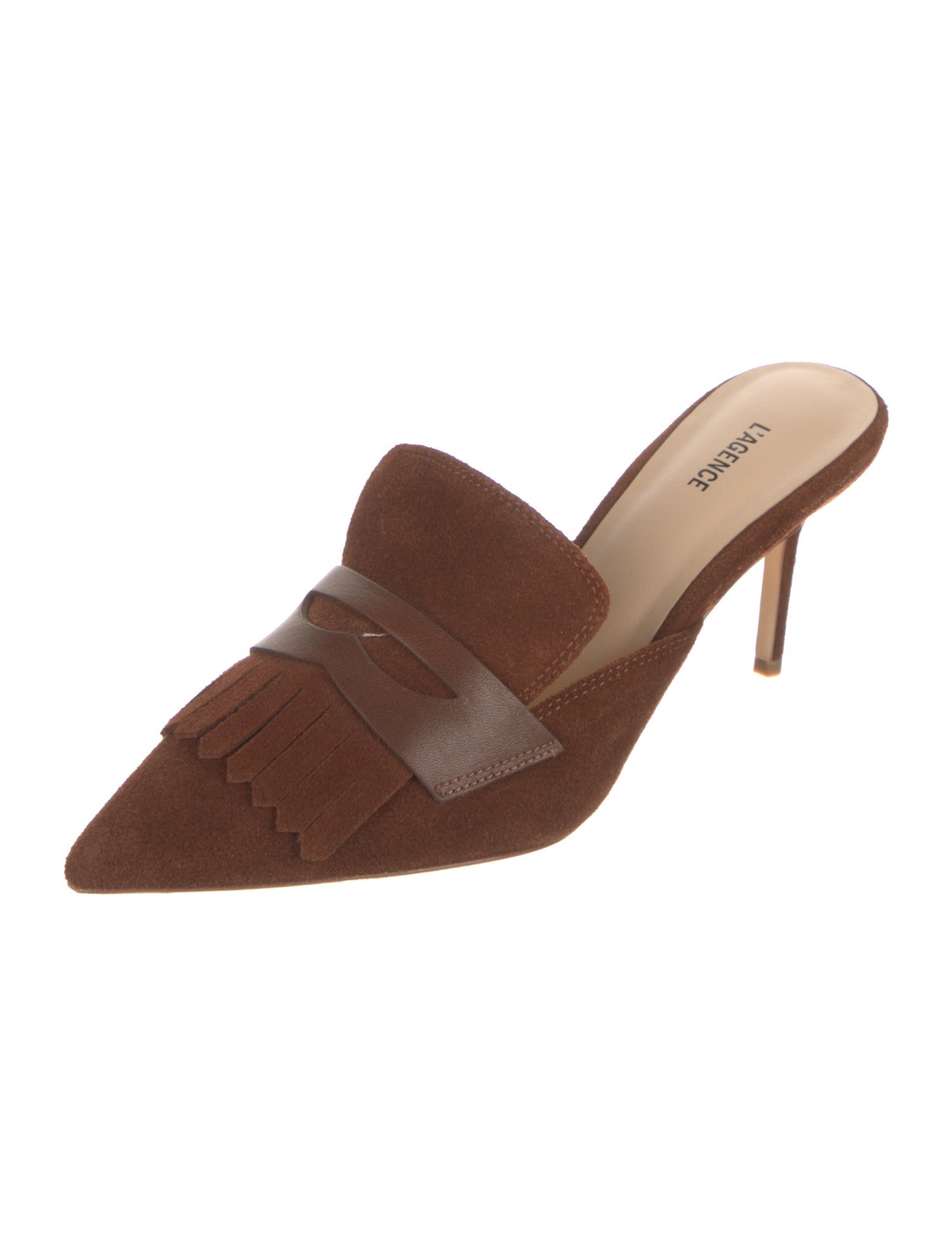 L'Agence Suede Mules