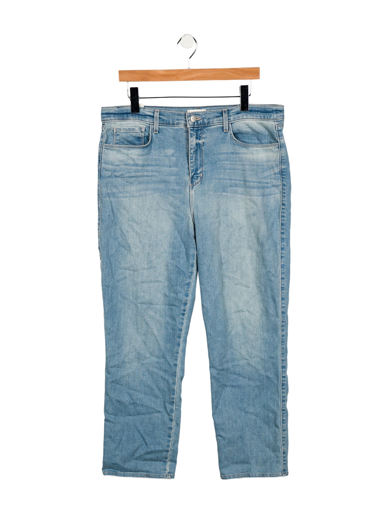 L'Agence High-Rise Straight Leg Jeans