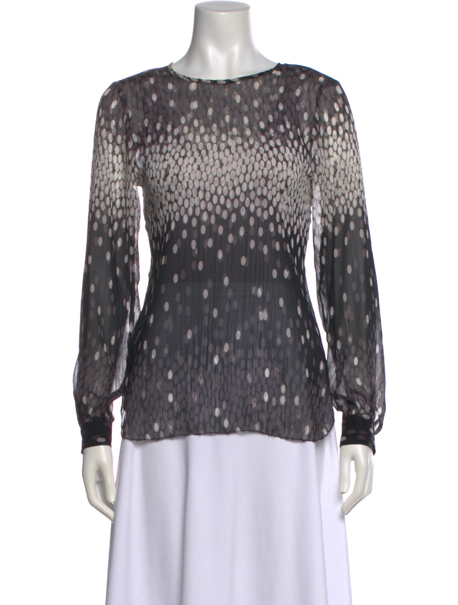 L'Agence Silk Printed Blouse