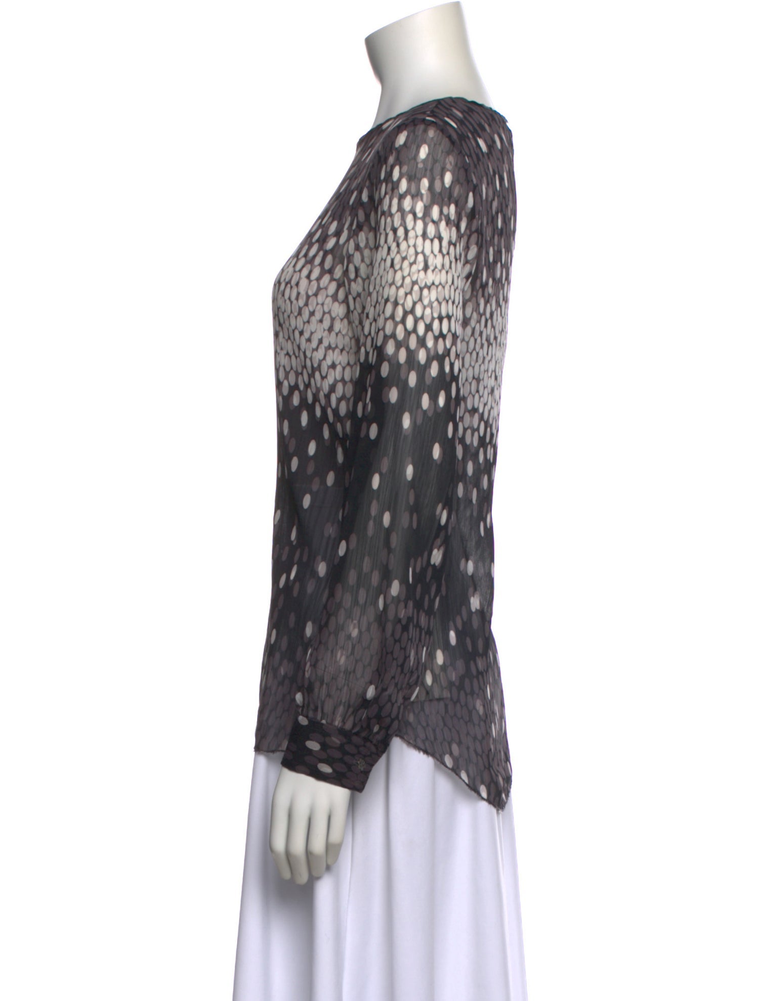 L'Agence Silk Printed Blouse