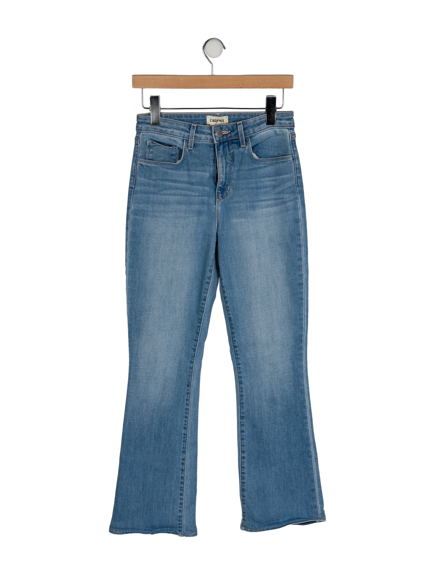 L'Agence Mid-Rise Straight Leg Jeans