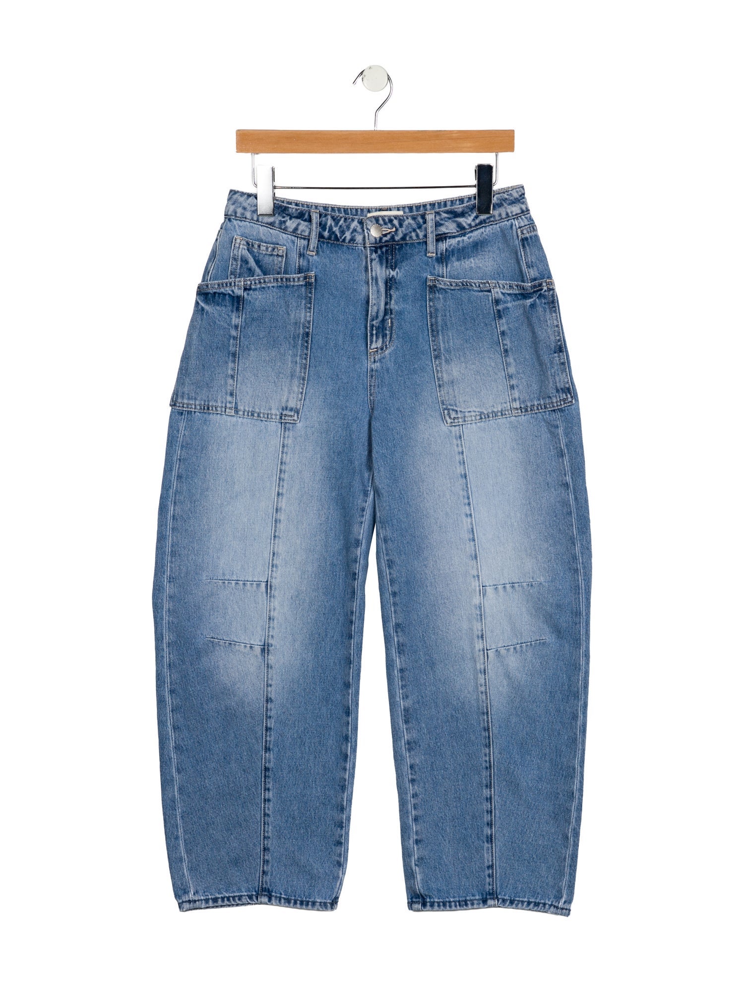 L'Agence Mid-Rise Wide Leg Jeans