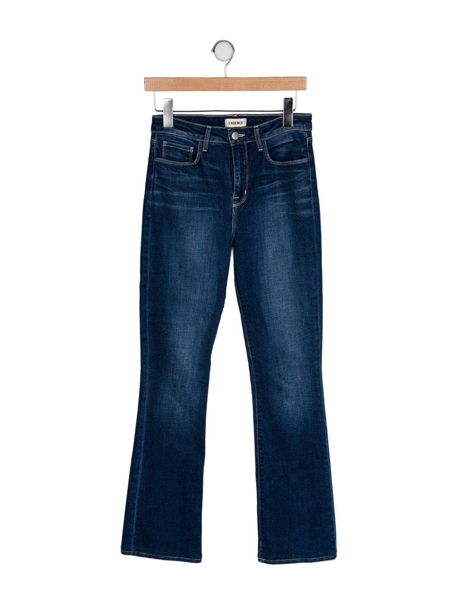 L'Agence Mid-Rise Straight Leg Jeans